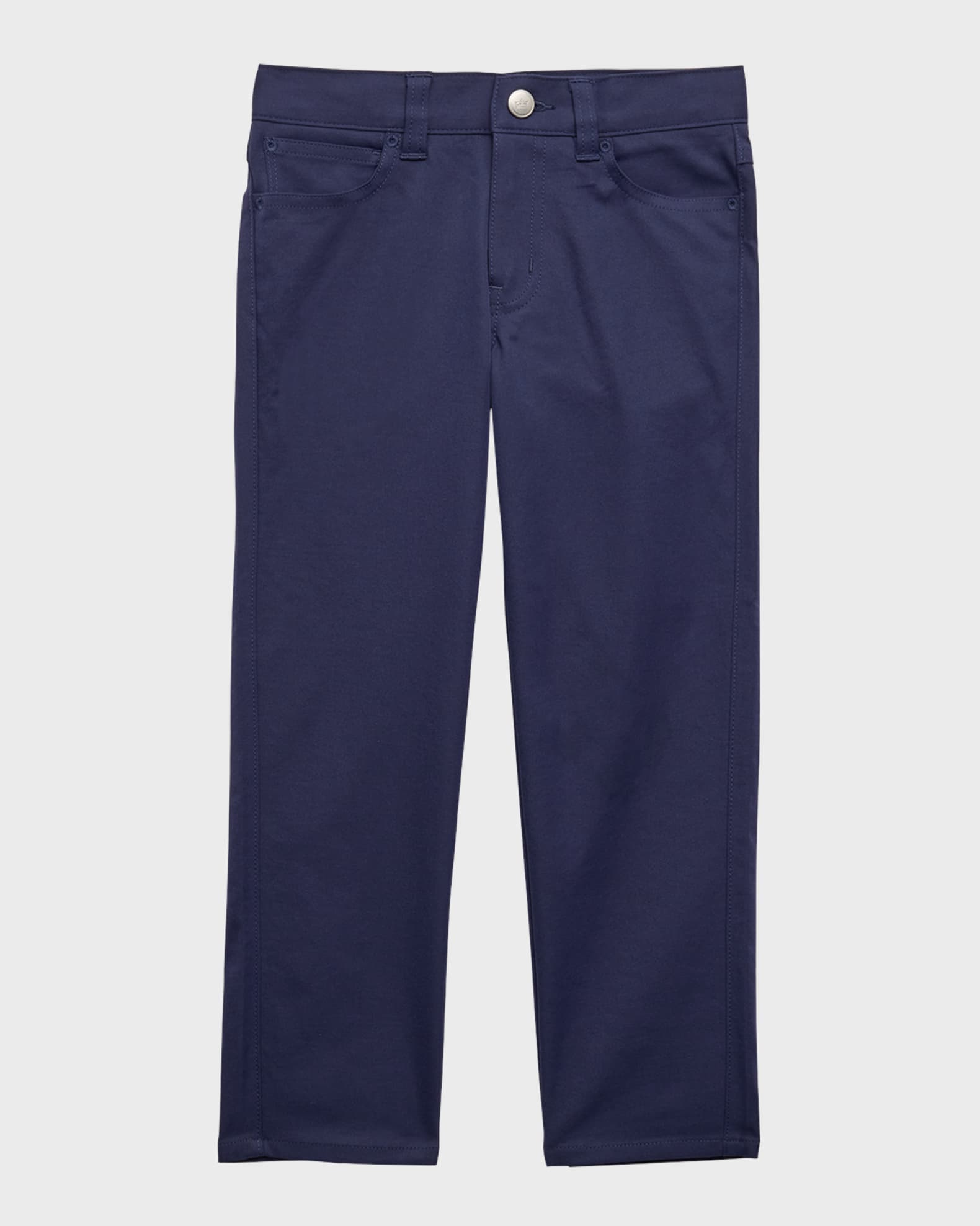 Peter Millar Boy's Straight Leg Twill Pants, Size XS-XL