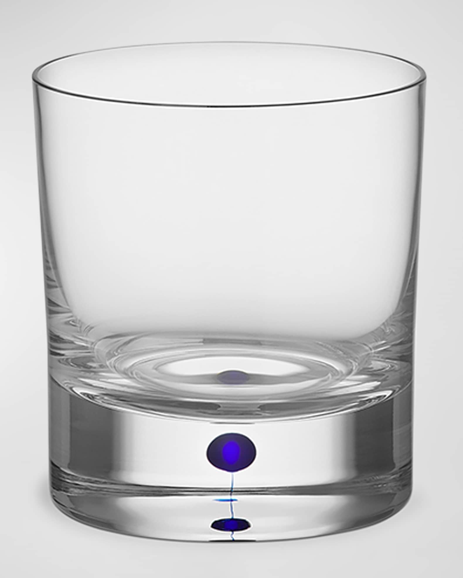 Orrefors Intermezzo Blue Double Old-Fashioned Glasses, Set of 2