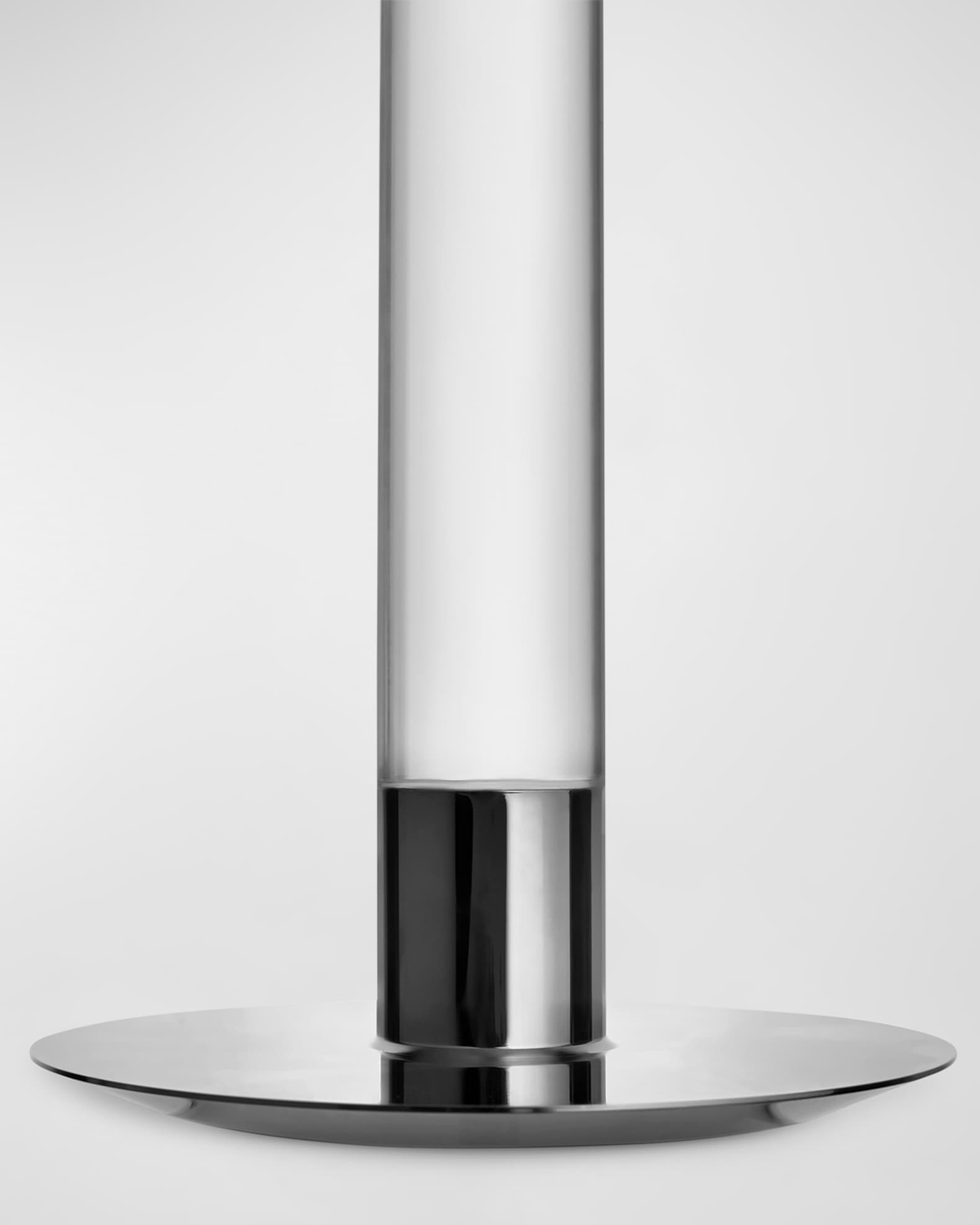 10" Lumiere Candlestick, Silver  1
