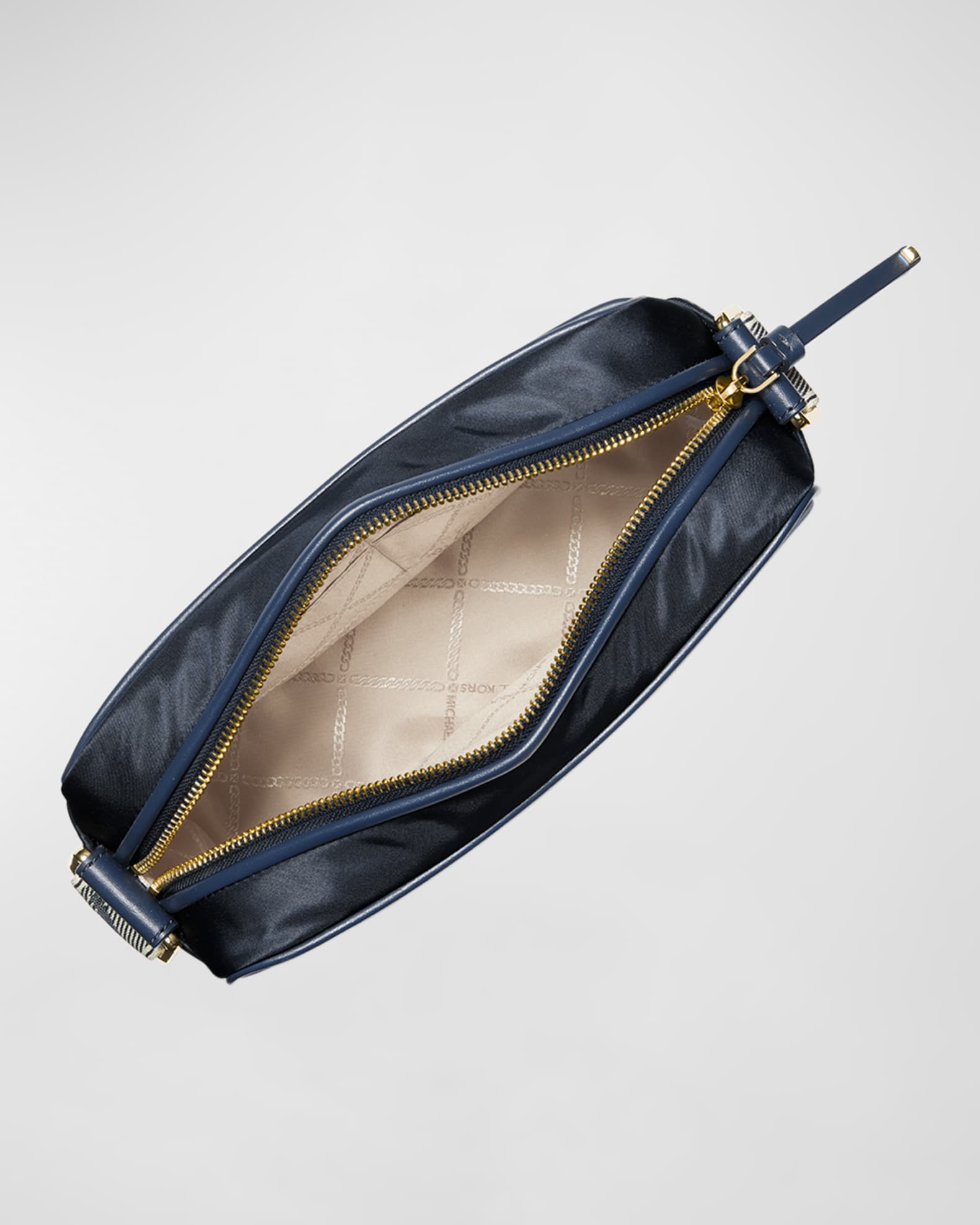 Michael Kors Jet Set Small Glitter Logo Embossed Faux Leather Smartphone  Crossbody Bag in Black