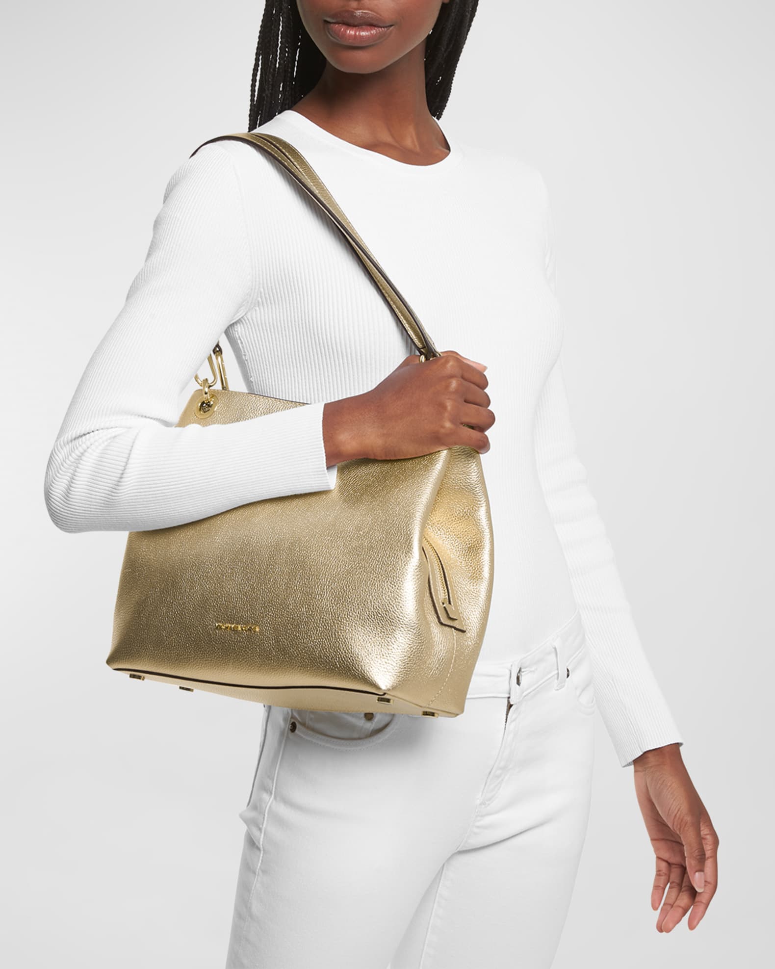 MICHAEL Michael Kors Kensington Large Metallic Tote Bag Neiman Marcus