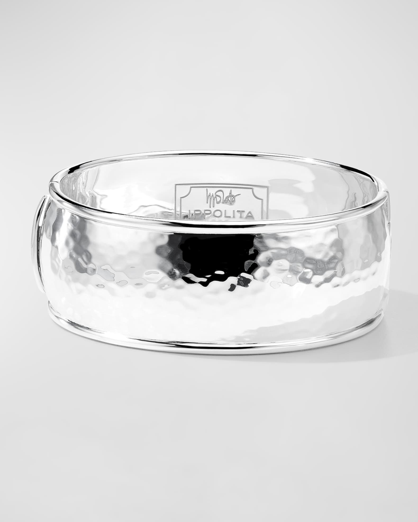Classico 925 Sterling Silver Wide Goddess Bangle 0