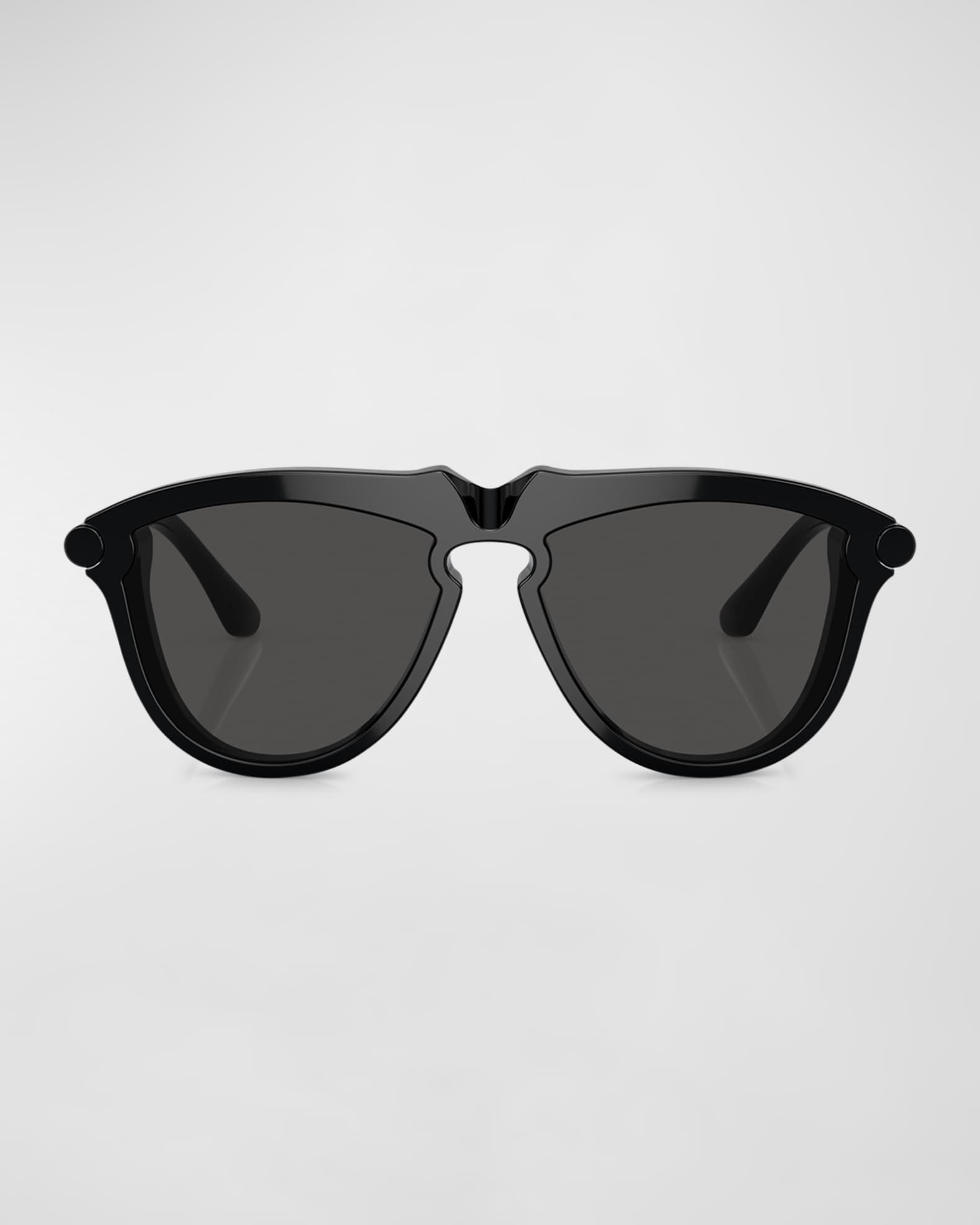 Burberry BE4417U Keyhole Acetate Plastic Aviator Sunglasses
