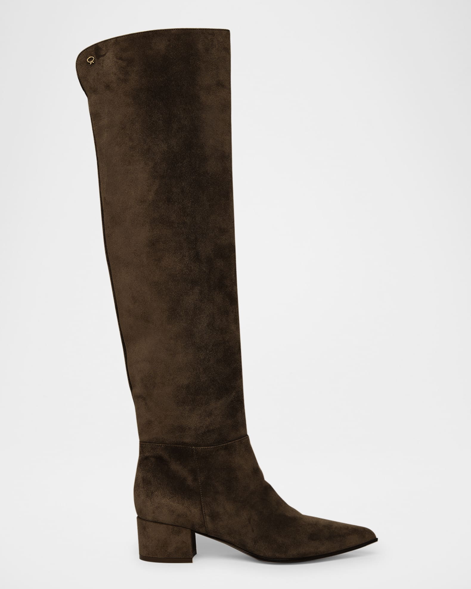 ブーツその他 GIANVITO ROSSI ELISE OVER-THE-KNEE BOOTS IN SUEDE نيت-أ-بورتر | GIANVITO ROSSI | 100 suede over-the-knee boots