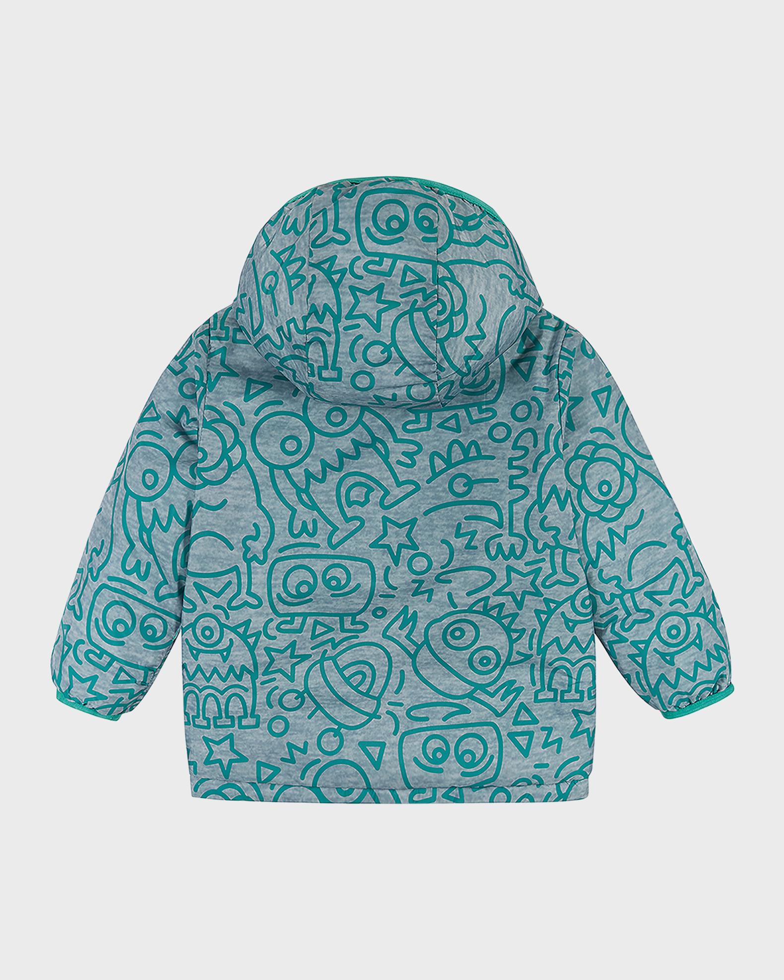 Boy's Monsters-Print Reversible Puffer Jacket | Neiman Marcus