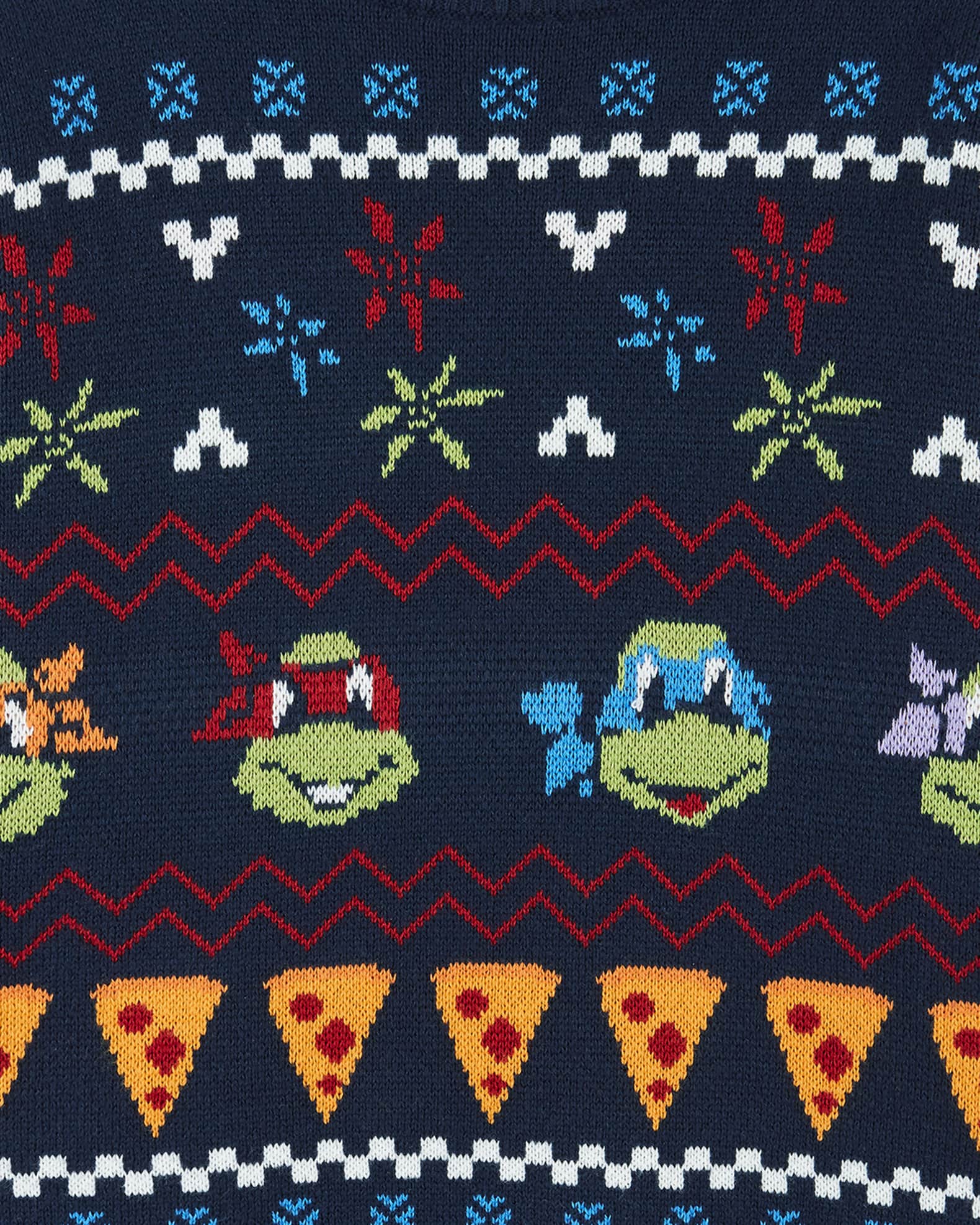 Andy & Evan Boy's Christmas Turtles Intarsia Sweater, Size 2-7