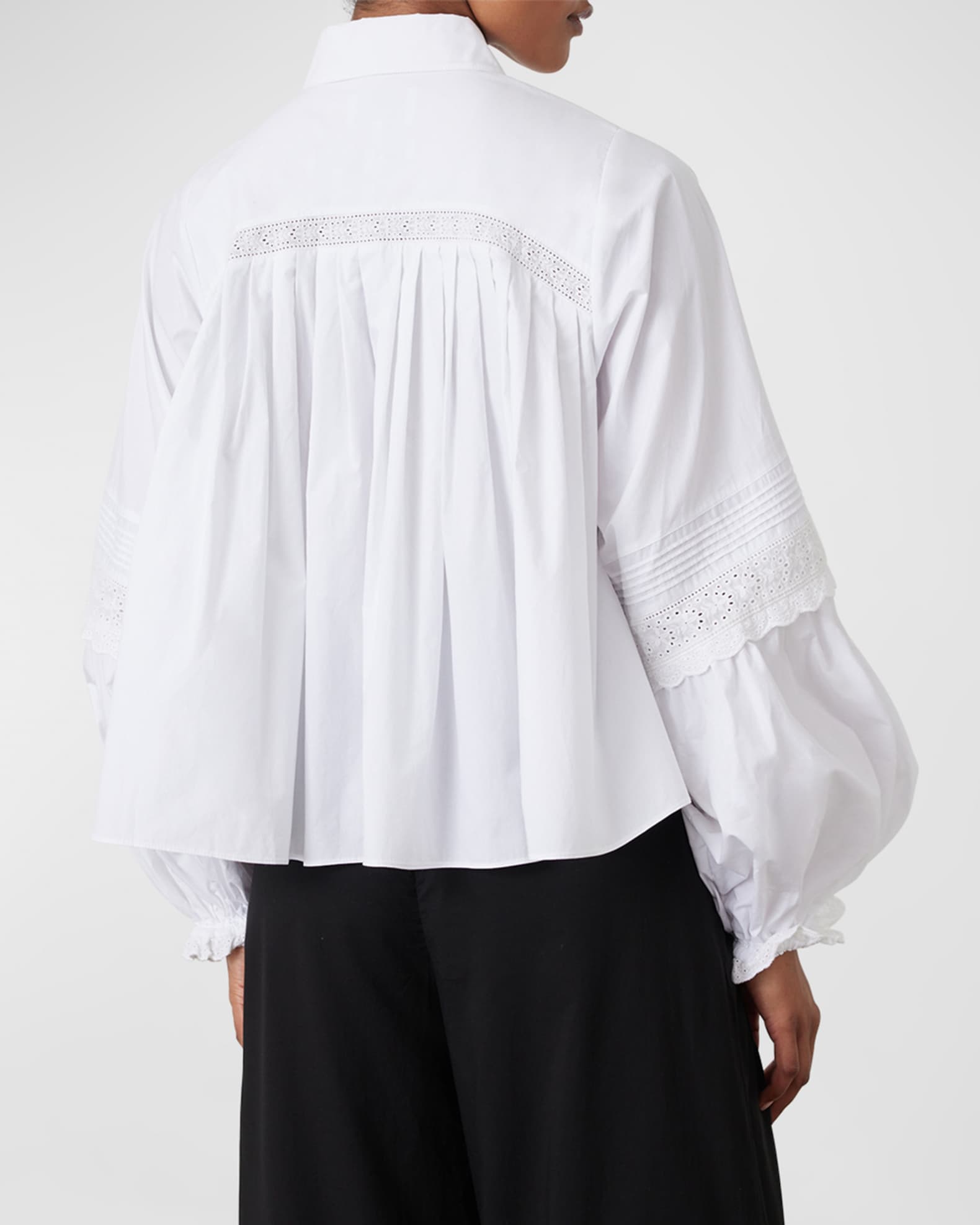 Light Indigo Rockwell Cotton Pleated Pintuck Dress Shirt main image 1