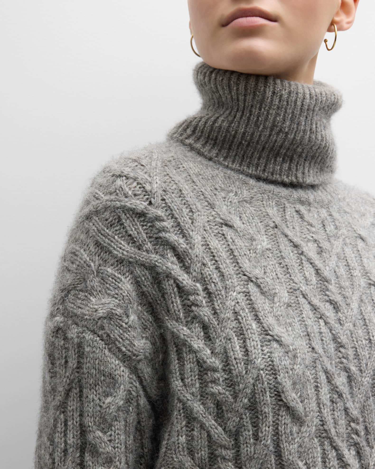 Nili Lotan logo intarsia-knit cashmere jumper - Grey