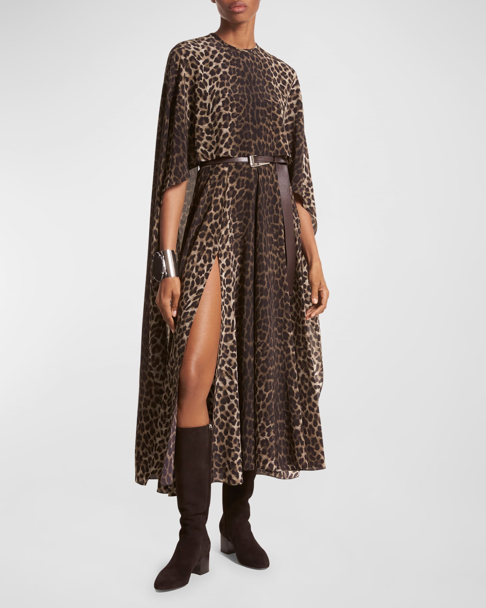 Michael kors kleid animal print deals