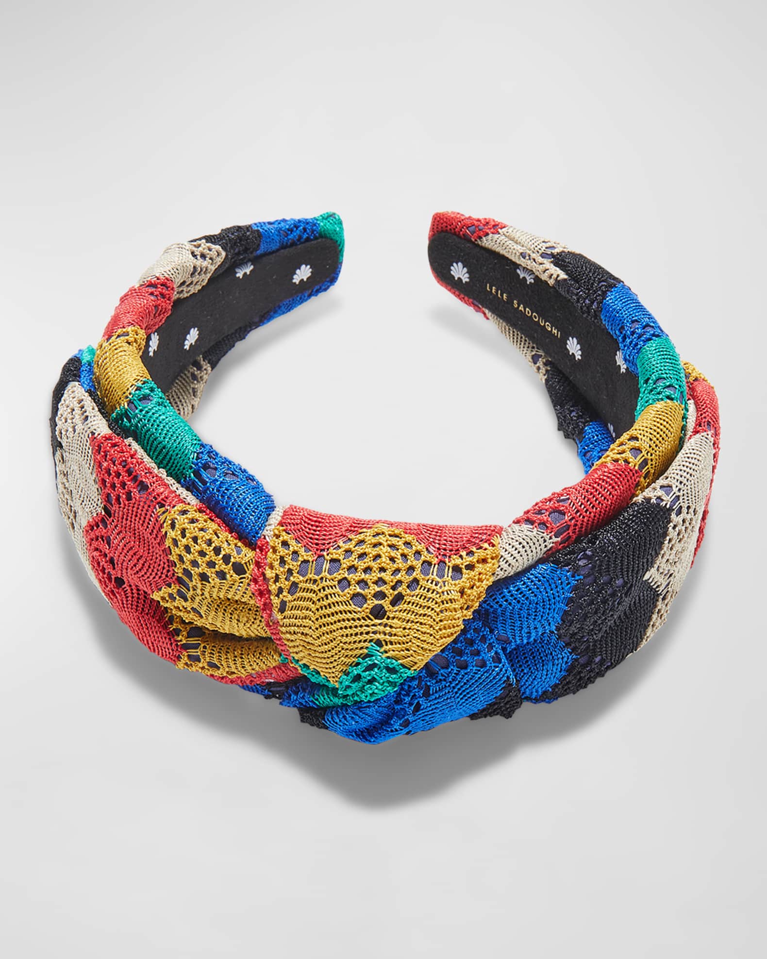 Lele Sadoughi Shell Eyelet Veronica Headband | Neiman Marcus