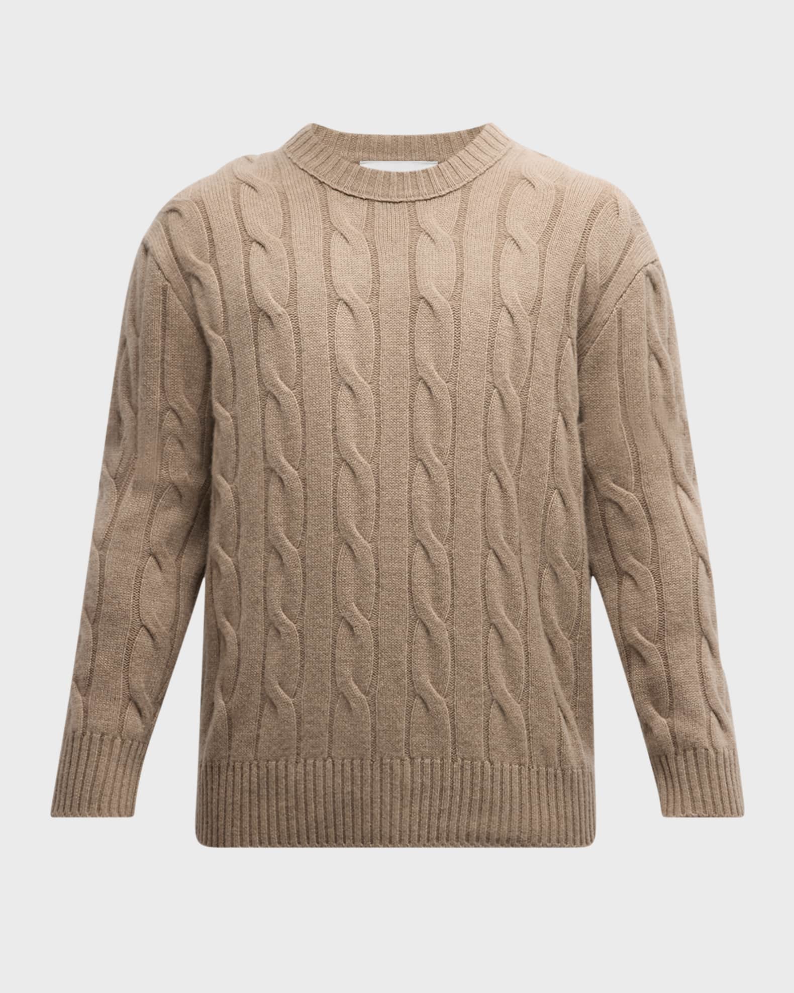 Men's Cashmere Cable-Knit Sweater 0