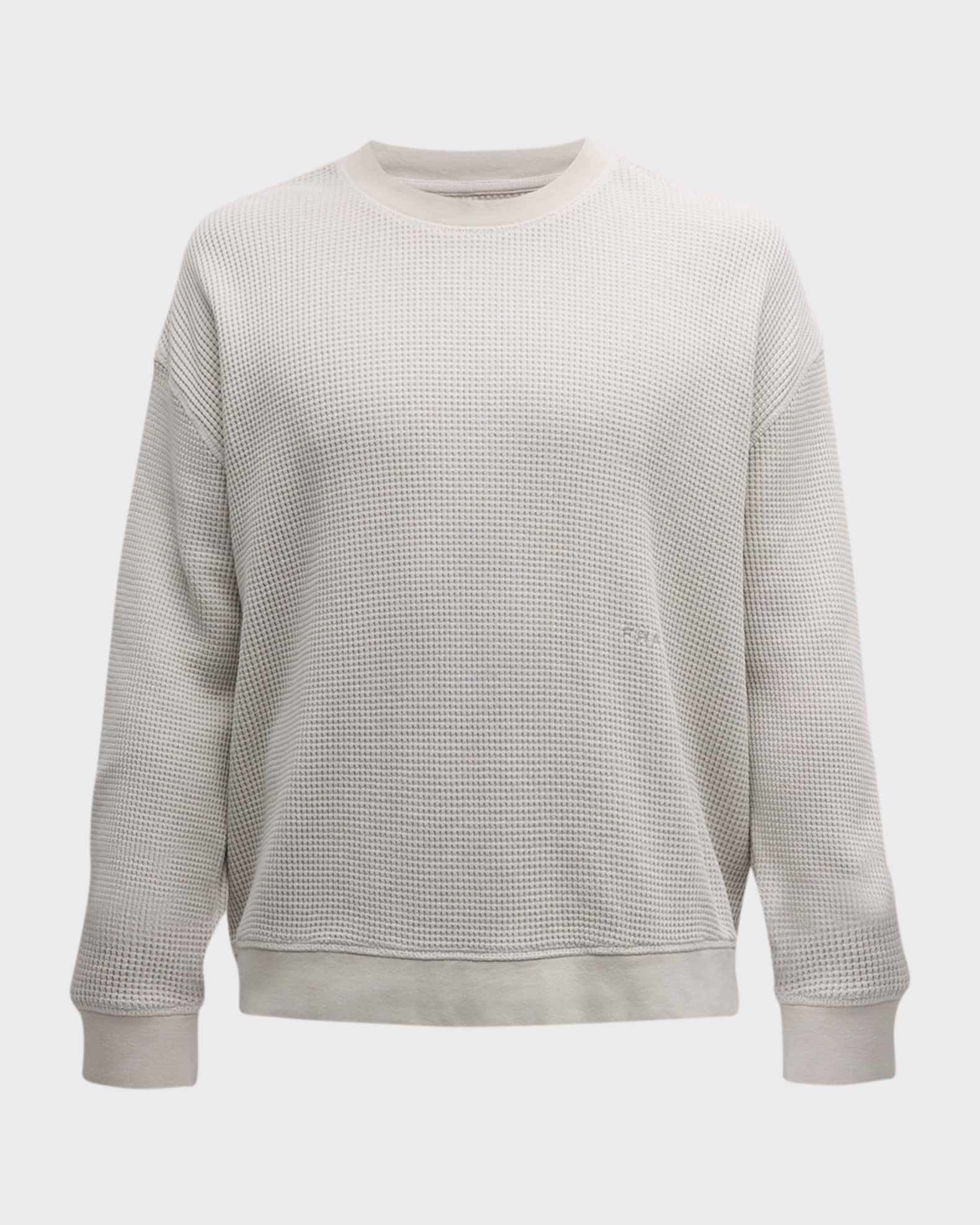 Textured crew sale neck sweatshirt