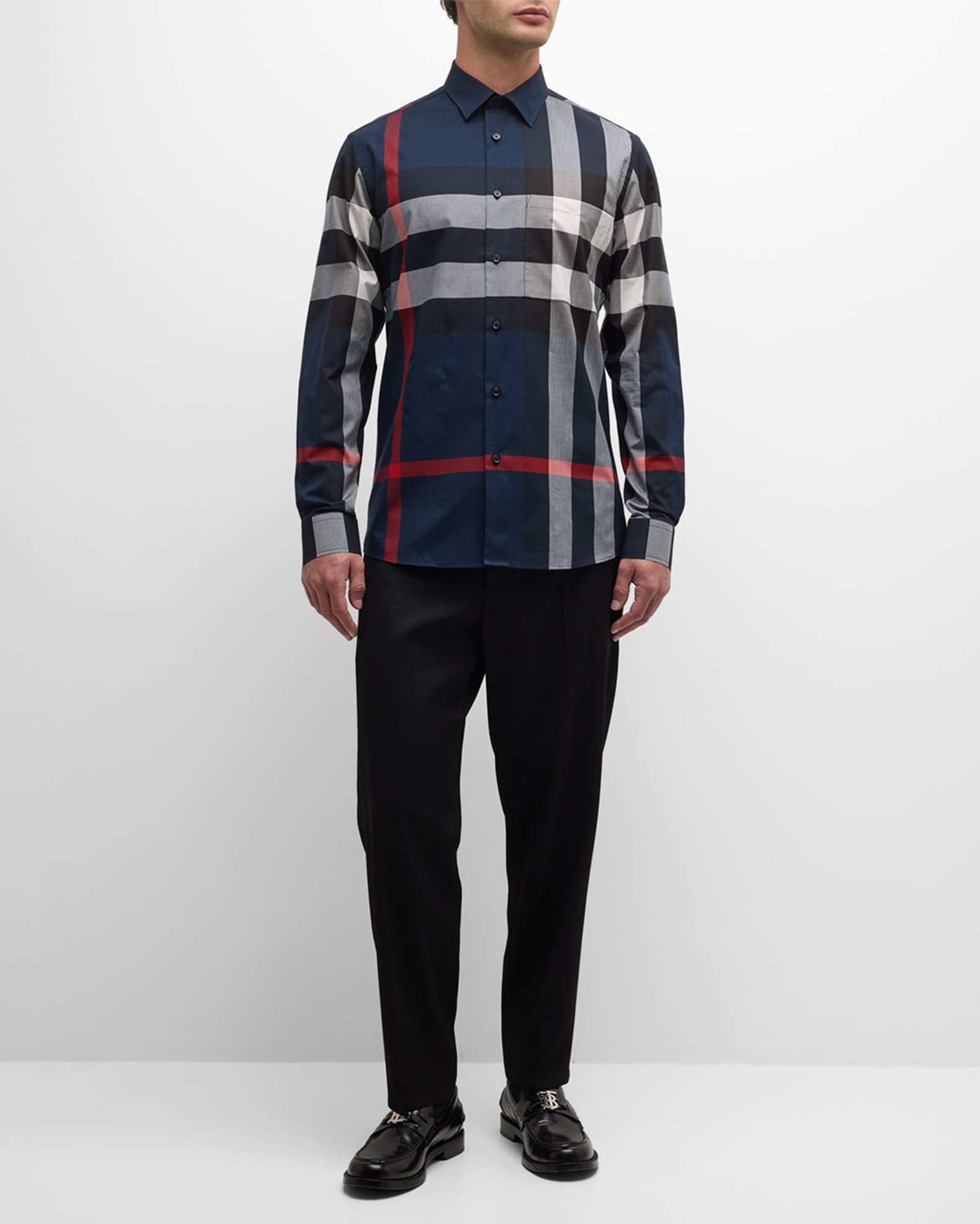 Burberry shirt button down deals