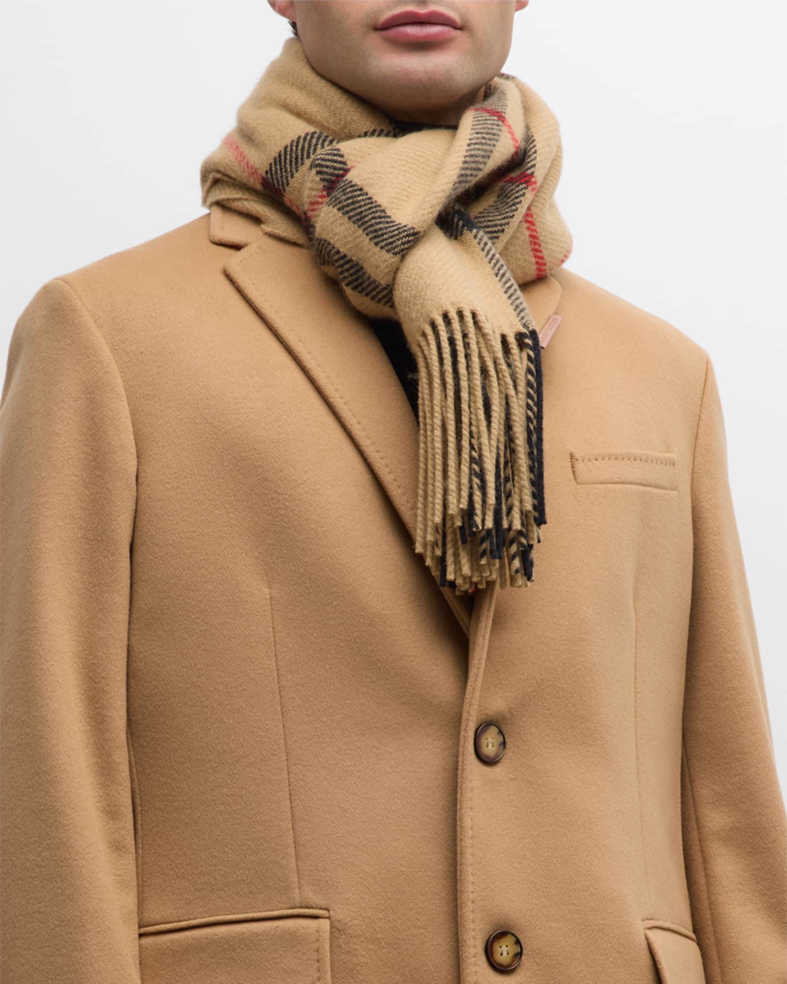 Burberry scarf mens hot sale orange