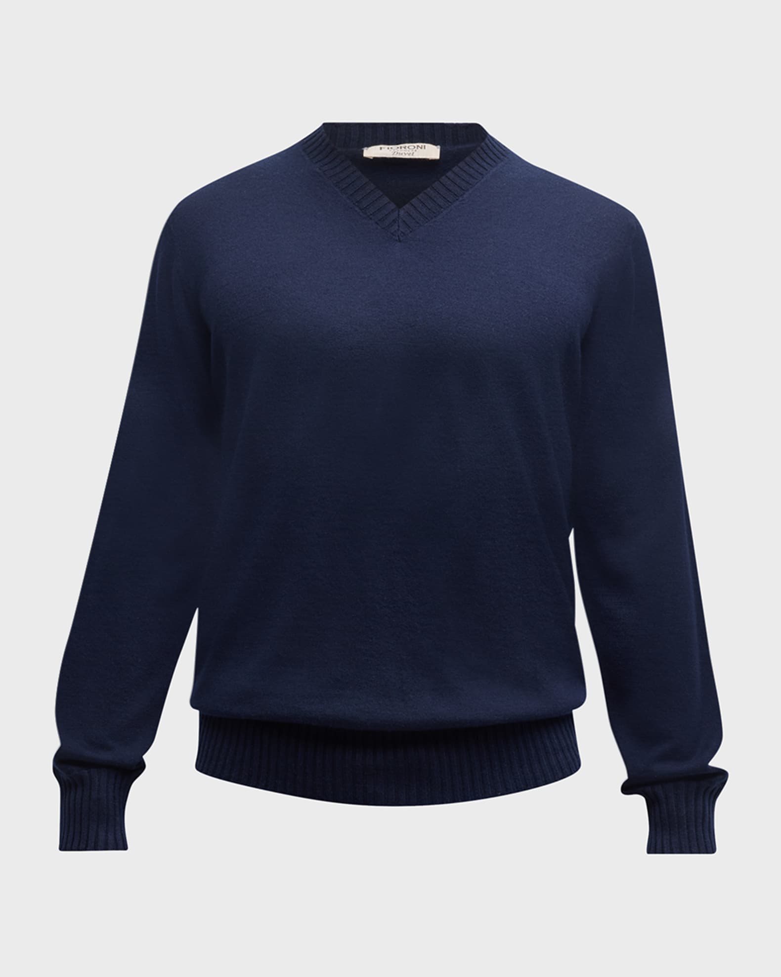 Men's Duvet Cashmere High V-Neck Sweater
