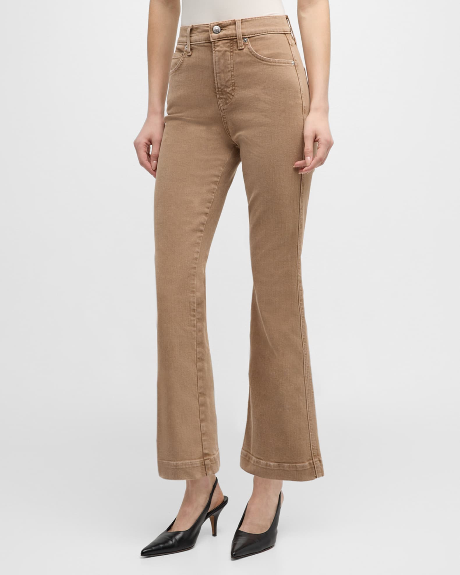 Carson High Rise Ankle Flare Jeans 1