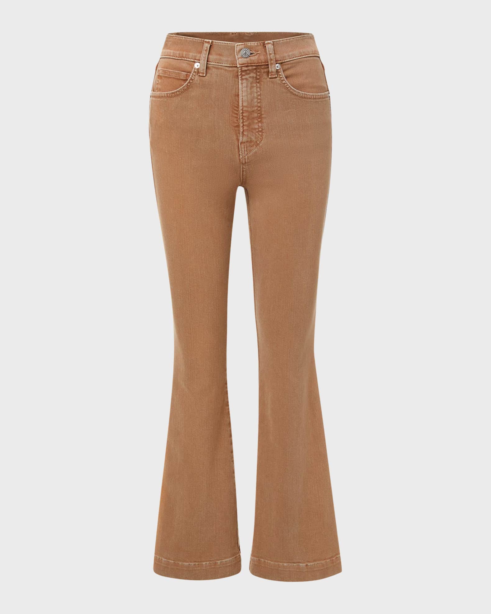 Carson High Rise Ankle Flare Jeans 0