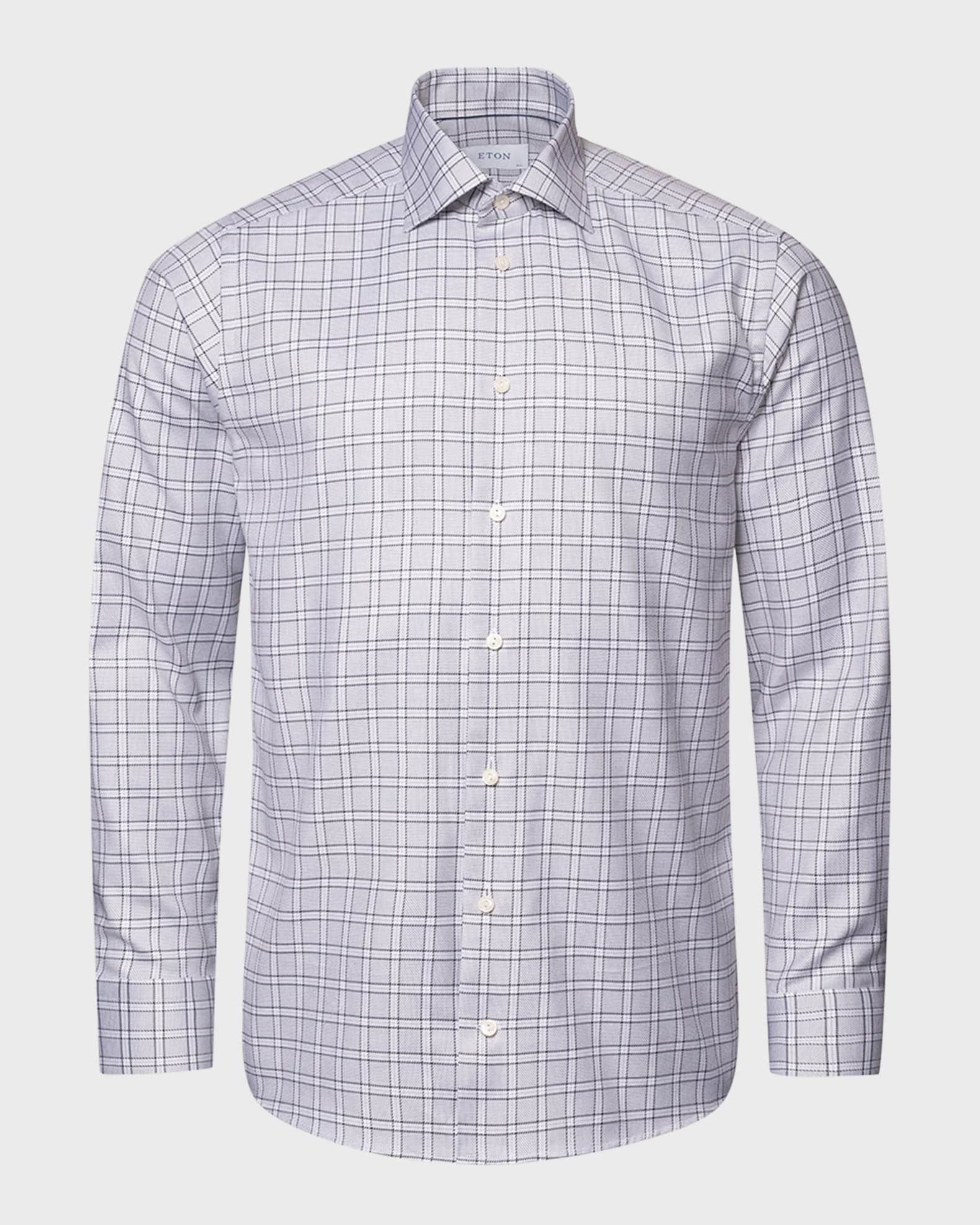 Eton Men's Slim Fit CheckPrint Dress Shirt Neiman Marcus