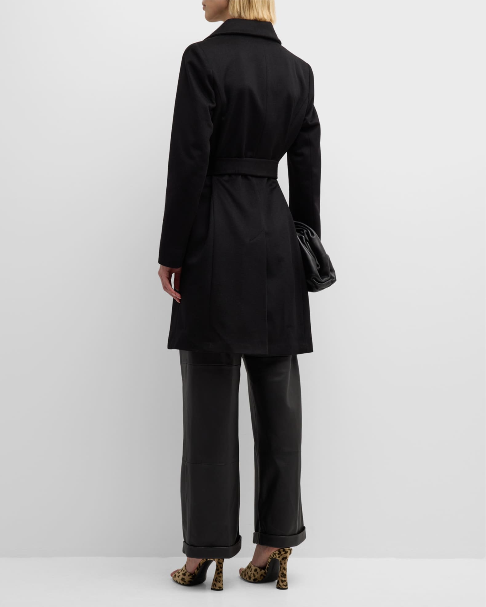 Fleurette Monroe Cashmere Belted Wrap Coat Neiman Marcus