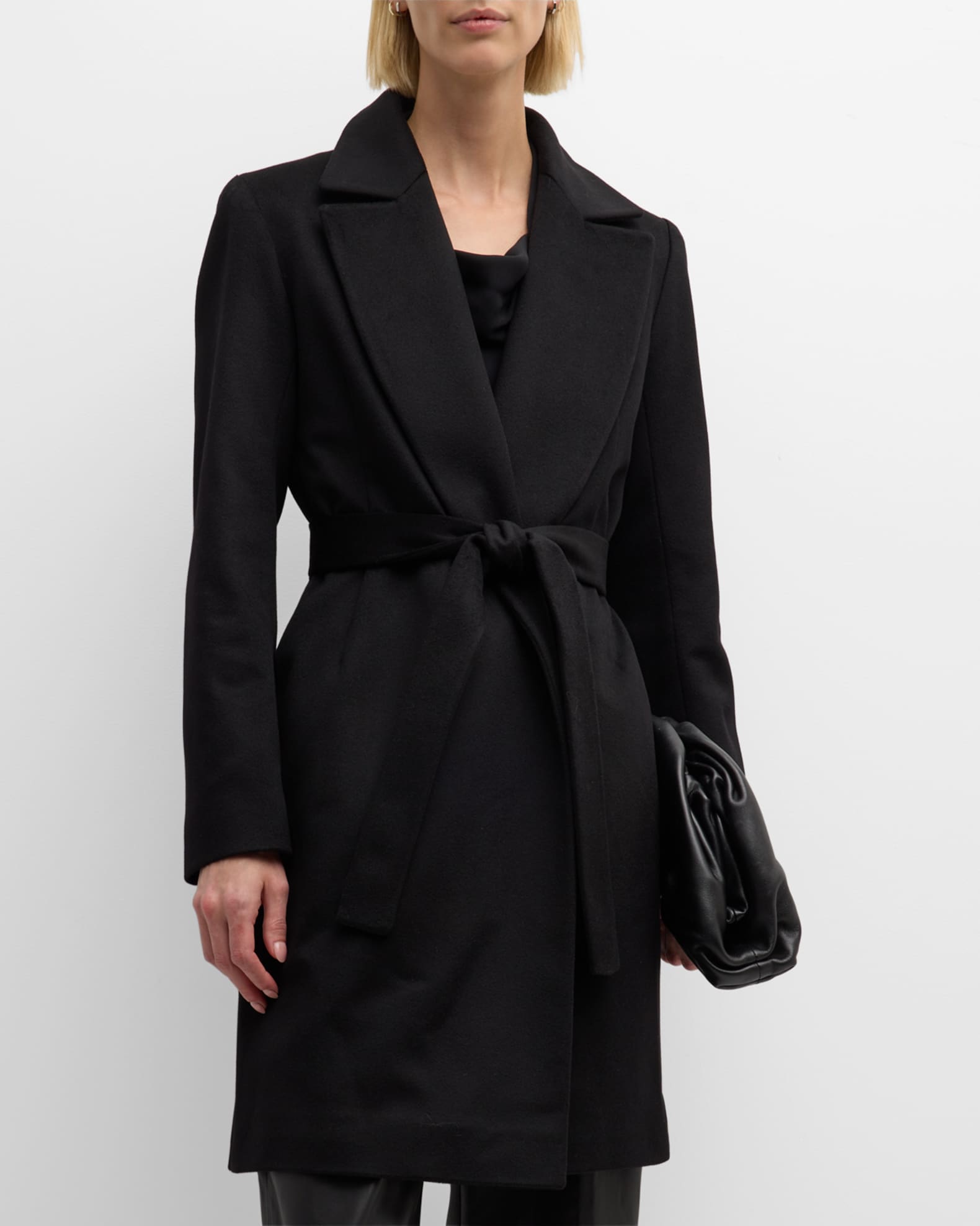 Fleurette Monroe Cashmere Belted Wrap Coat | Neiman Marcus