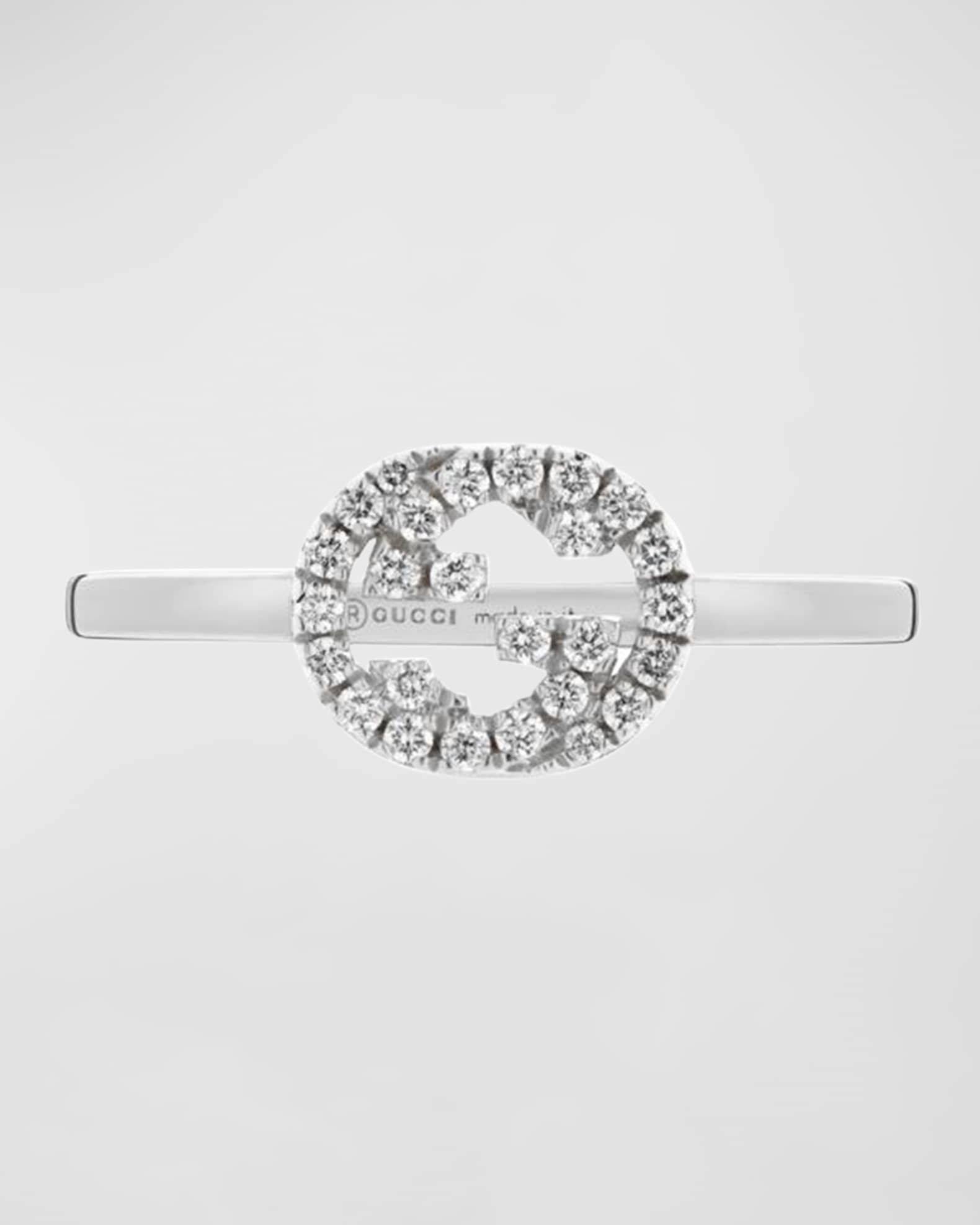 Gucci Diamond Interlocking G Ring | Neiman Marcus
