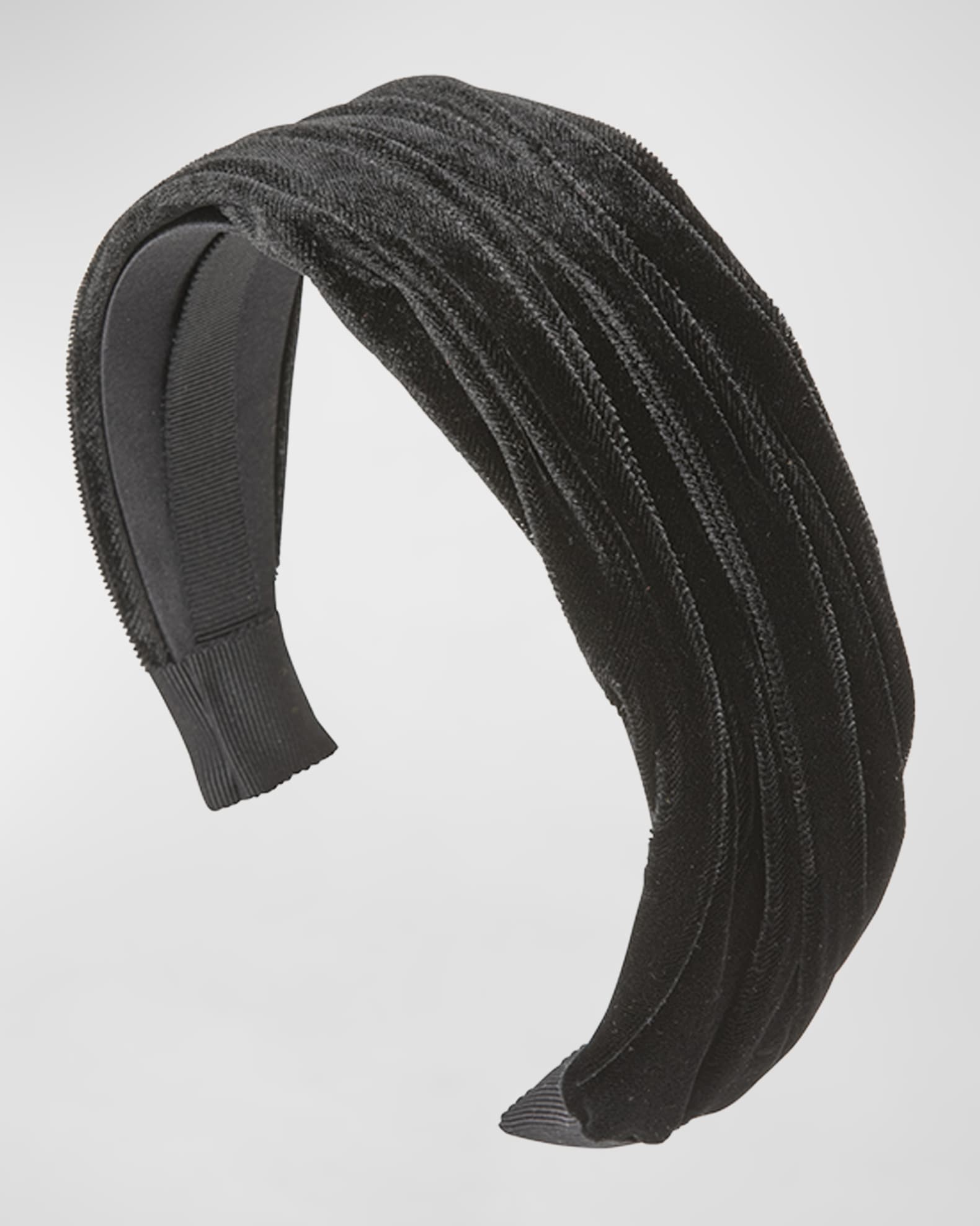 NATASHA SEQUIN STRIPED HEADBAND - RED & BLACK