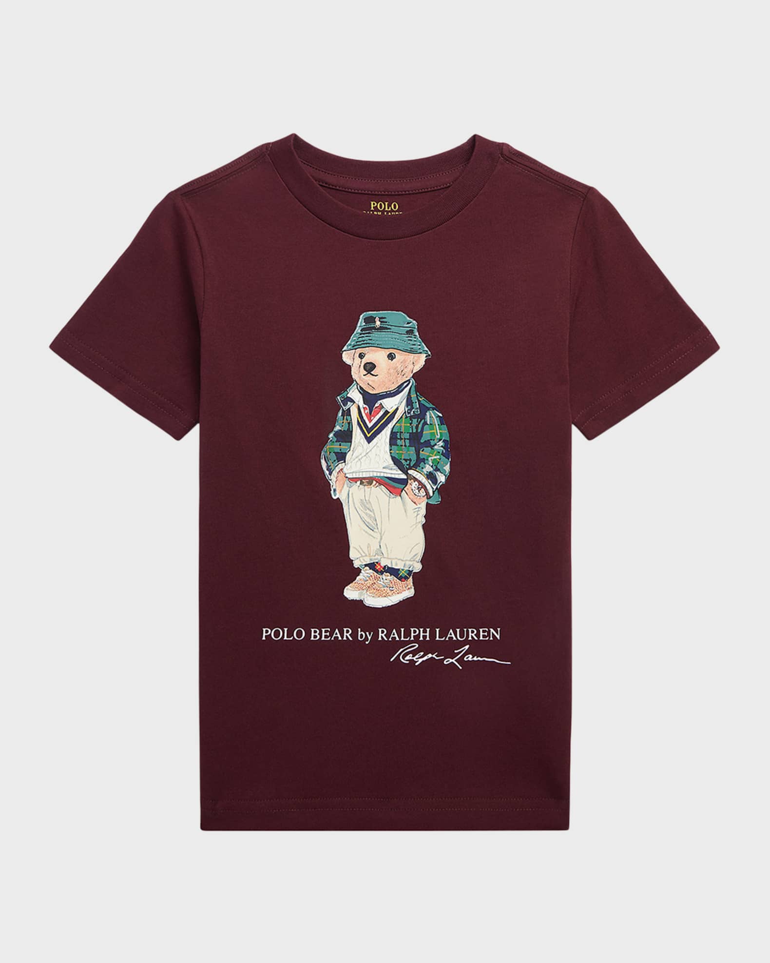 Boy's ShortSleeve Jersey Polo Bear TShirt Neiman Marcus
