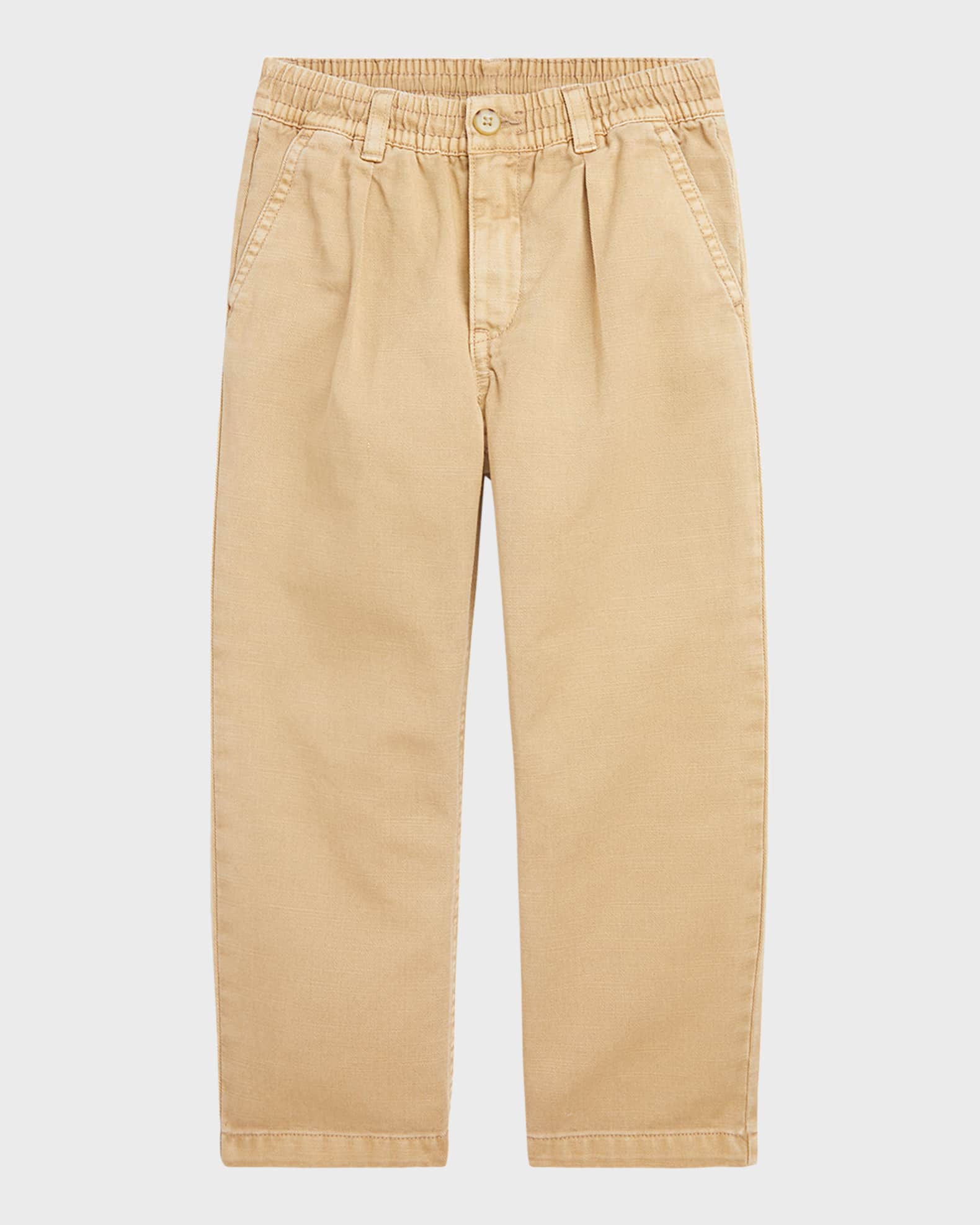 Boy's Easy Pleated Twill Pants, Size 2-7 0
