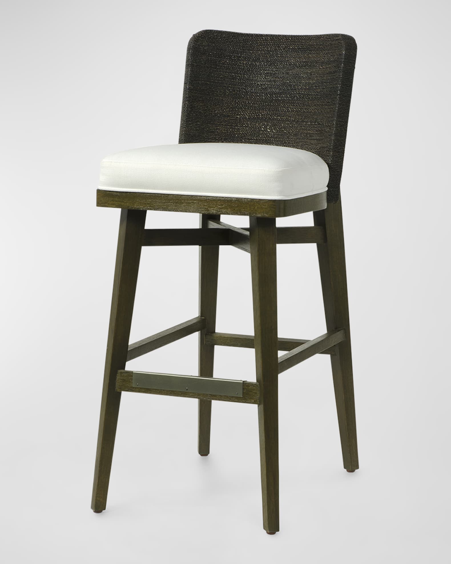 Palecek Francis Barstool, 30" Charcoal Neiman Marcus