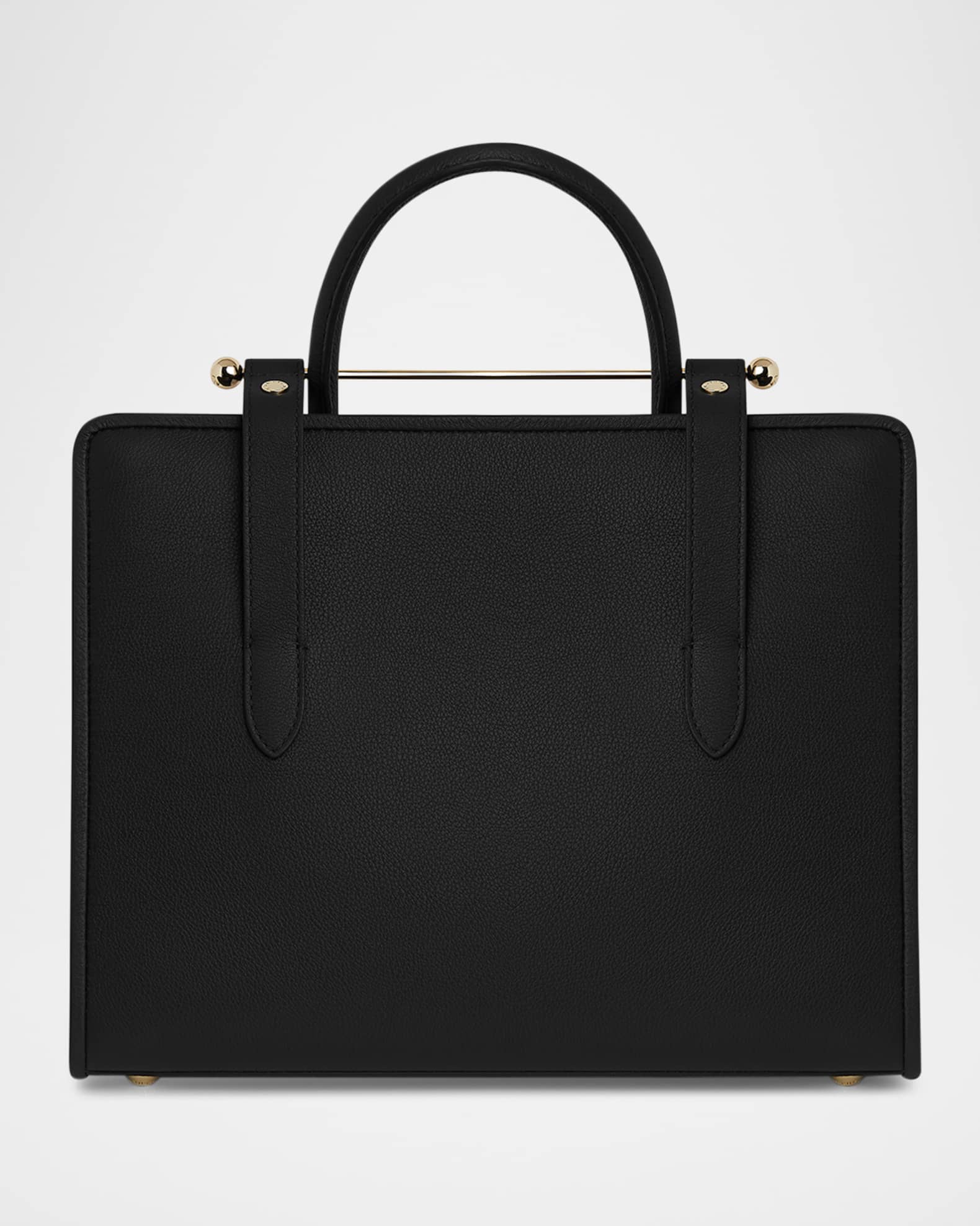 【STRATHBERRY】The Strathberry Midi Tote【関税送料込】 Strathberry - Midi Tote - Top Handle Leather Tote Bag - Black