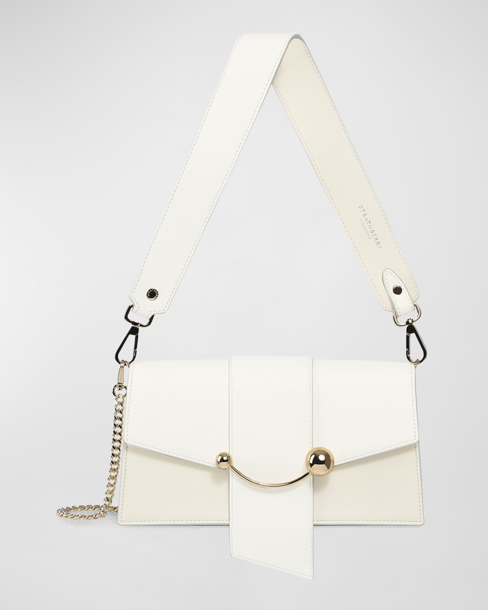 Strathberry Mini Crescent Leather Shoulder Bag