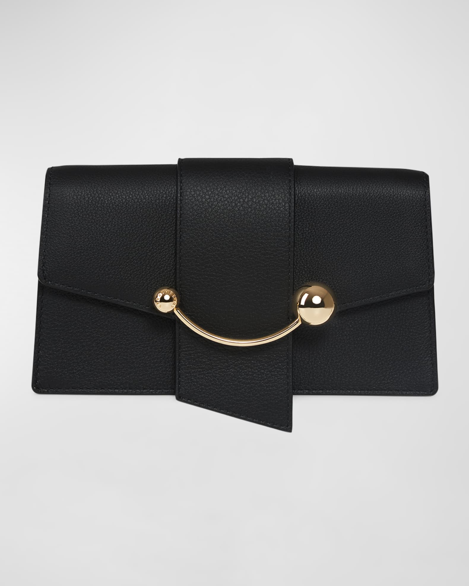 Strathberry - Crescent Shoulder - Leather Shoulder Bag - Beige