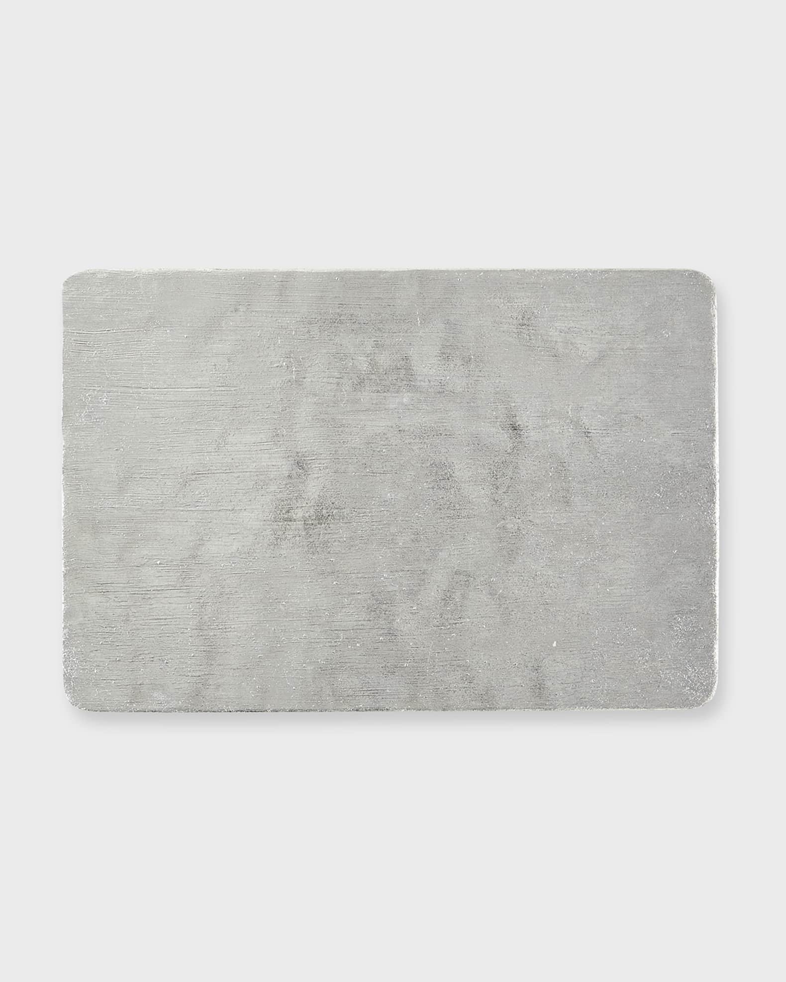 Brushstroke Silver-Plated Rectangular Placemat  0