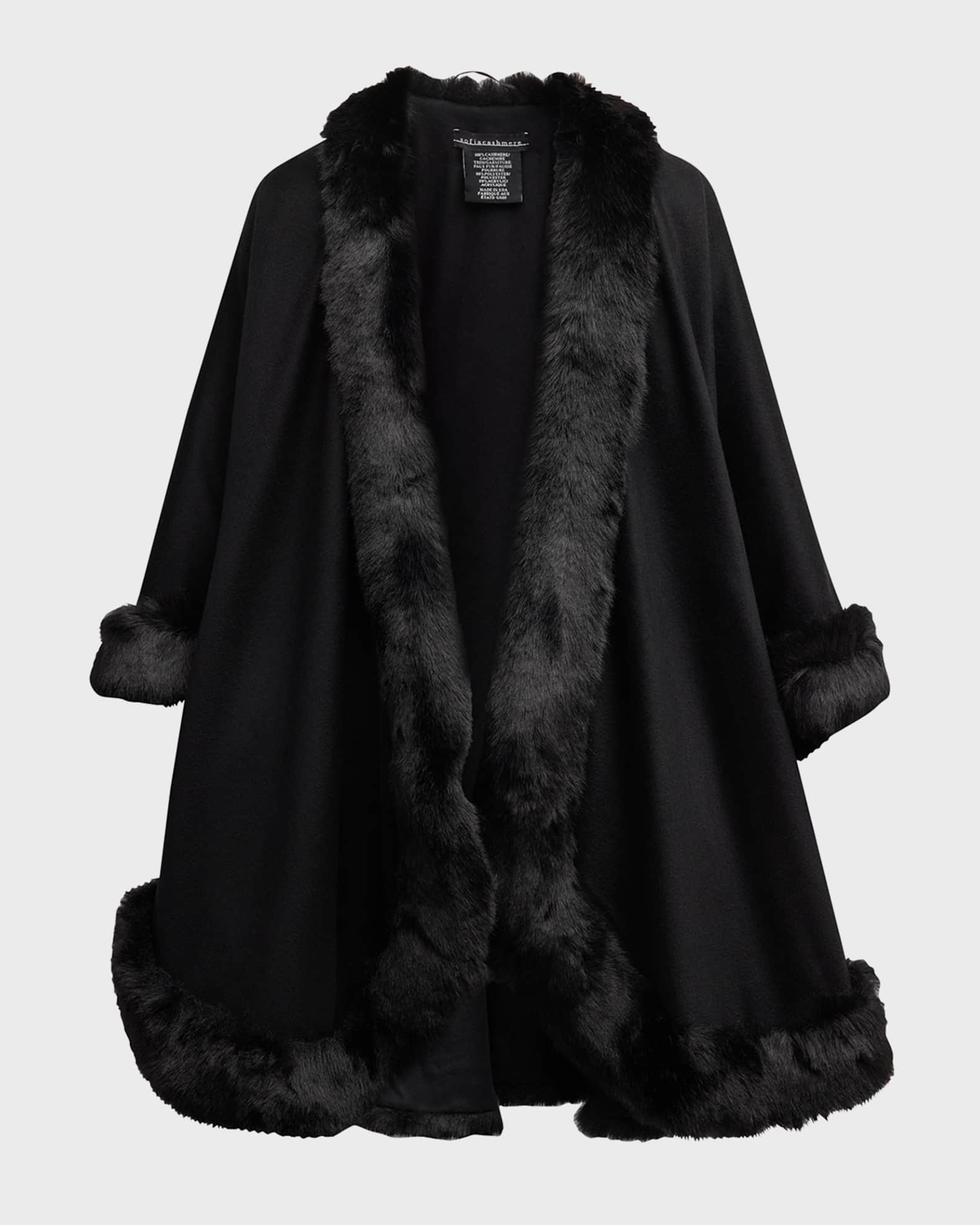 Sofia cashmere wrap coat deals