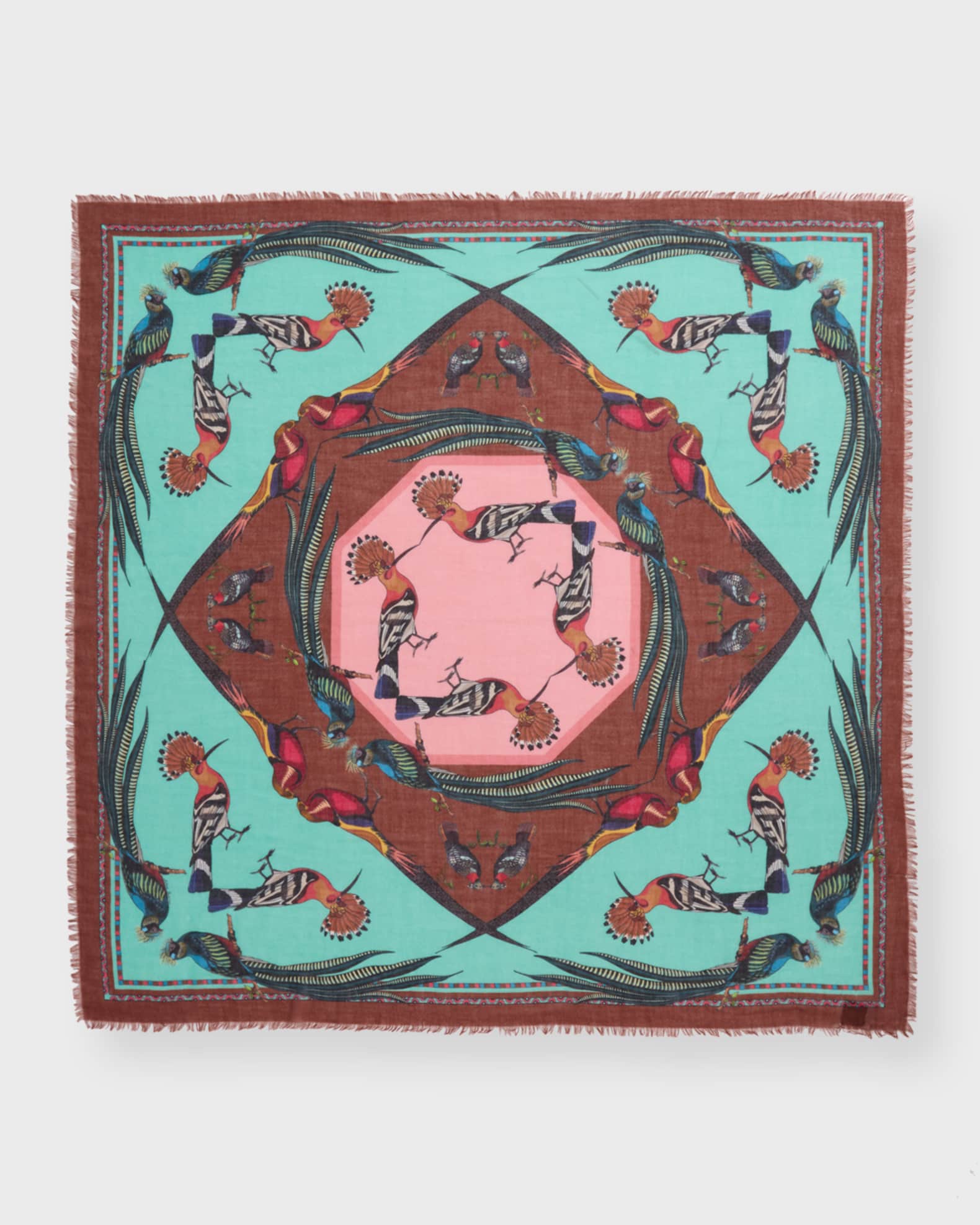 Patterned cashmere shop scarf