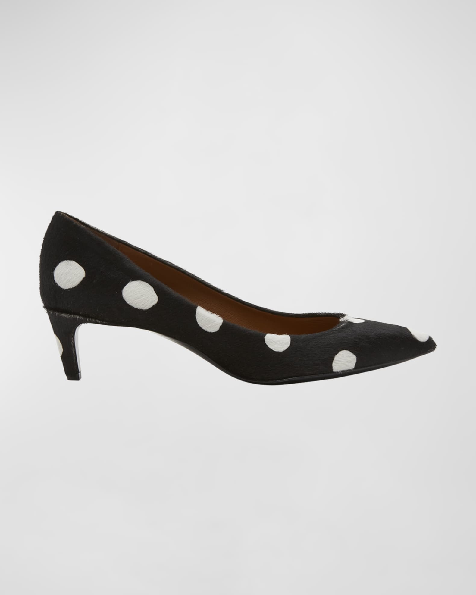 Marni Polka Dot Calf Hair Pumps