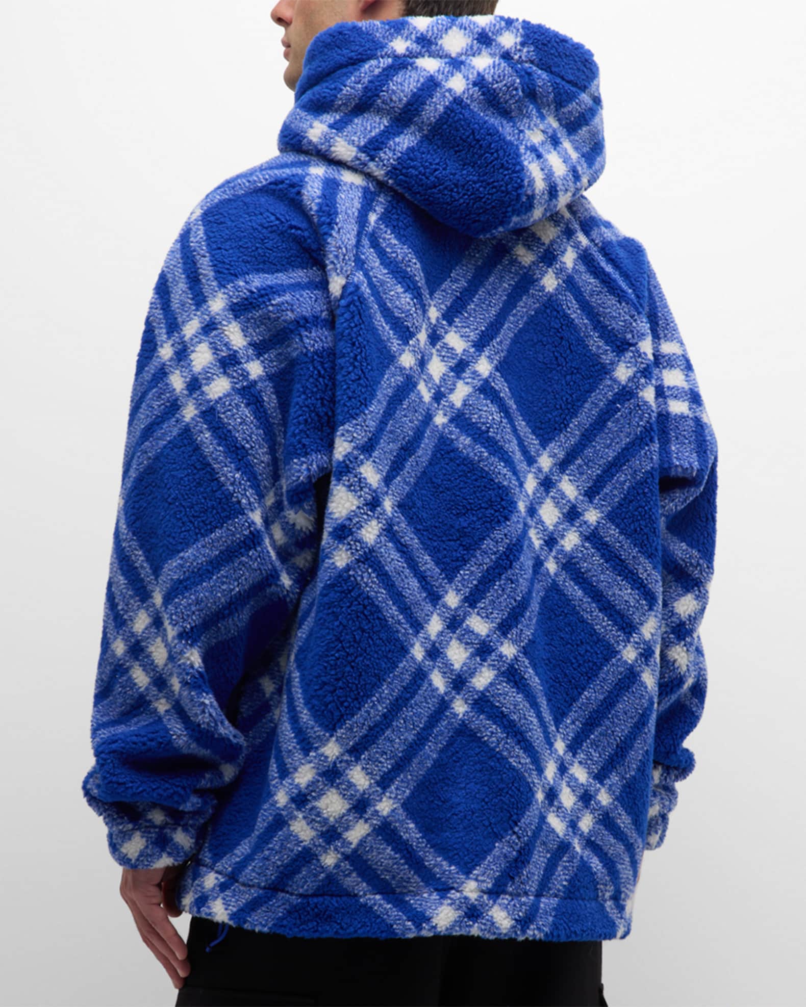 Burberry Kids Vintage-Check fleece hoodie - Neutrals