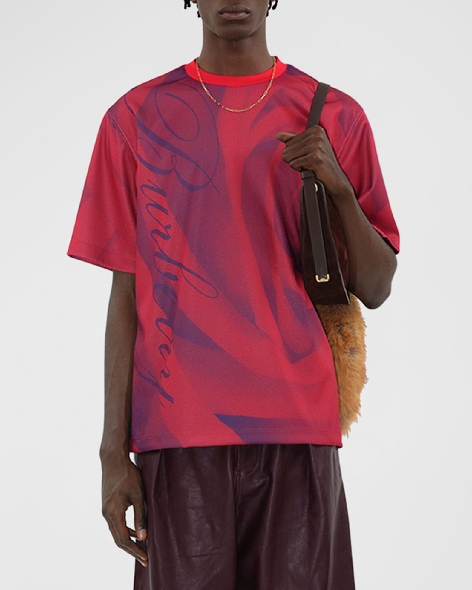 Burberry red t shirt online
