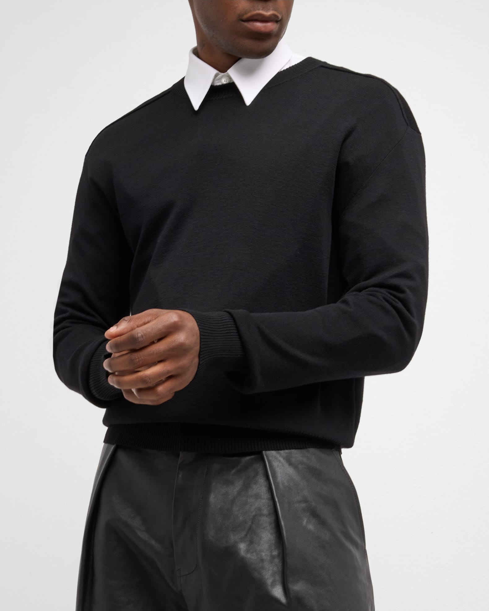 Embroidered hotsell sweater mens