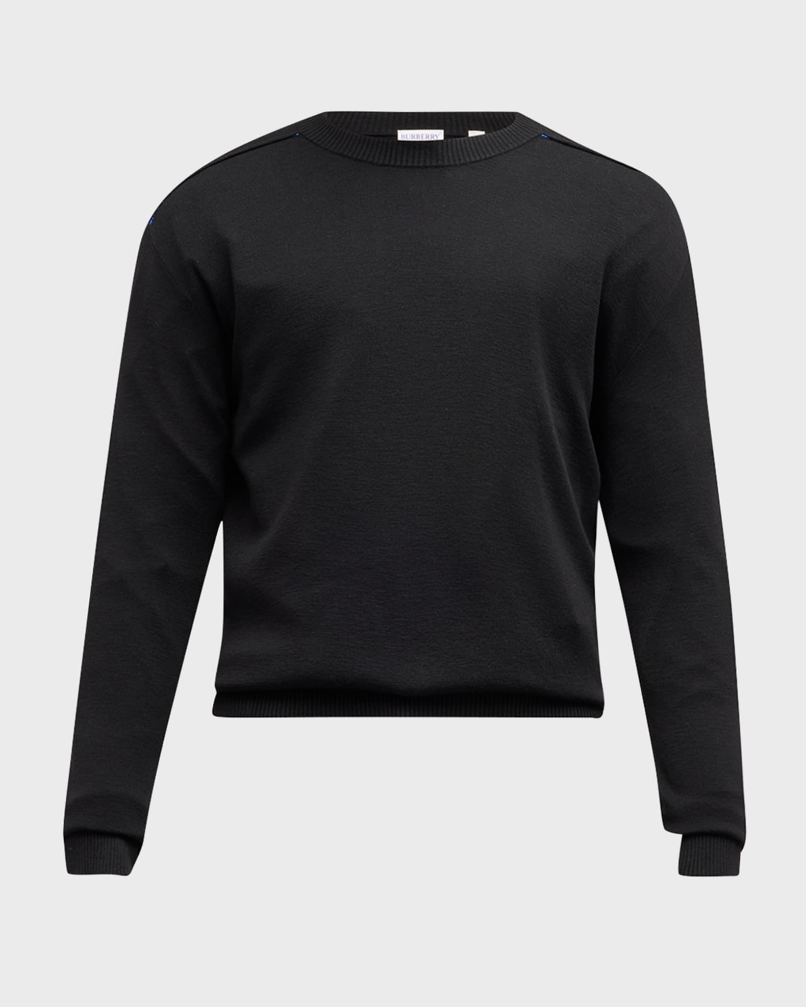 Burberry Men s Embroidered Back Wool Sweater Neiman Marcus