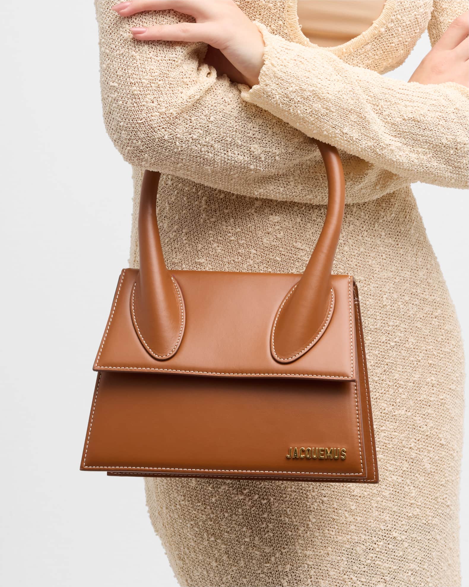 Jacquemus Le Grand Chiquito Leather TopHandle Bag Neiman Marcus