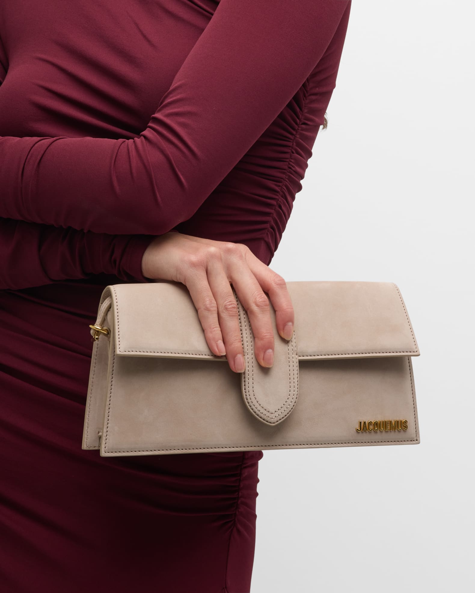 Jacquemus Le Bambino Long Leather Shoulder Bag Neiman Marcus