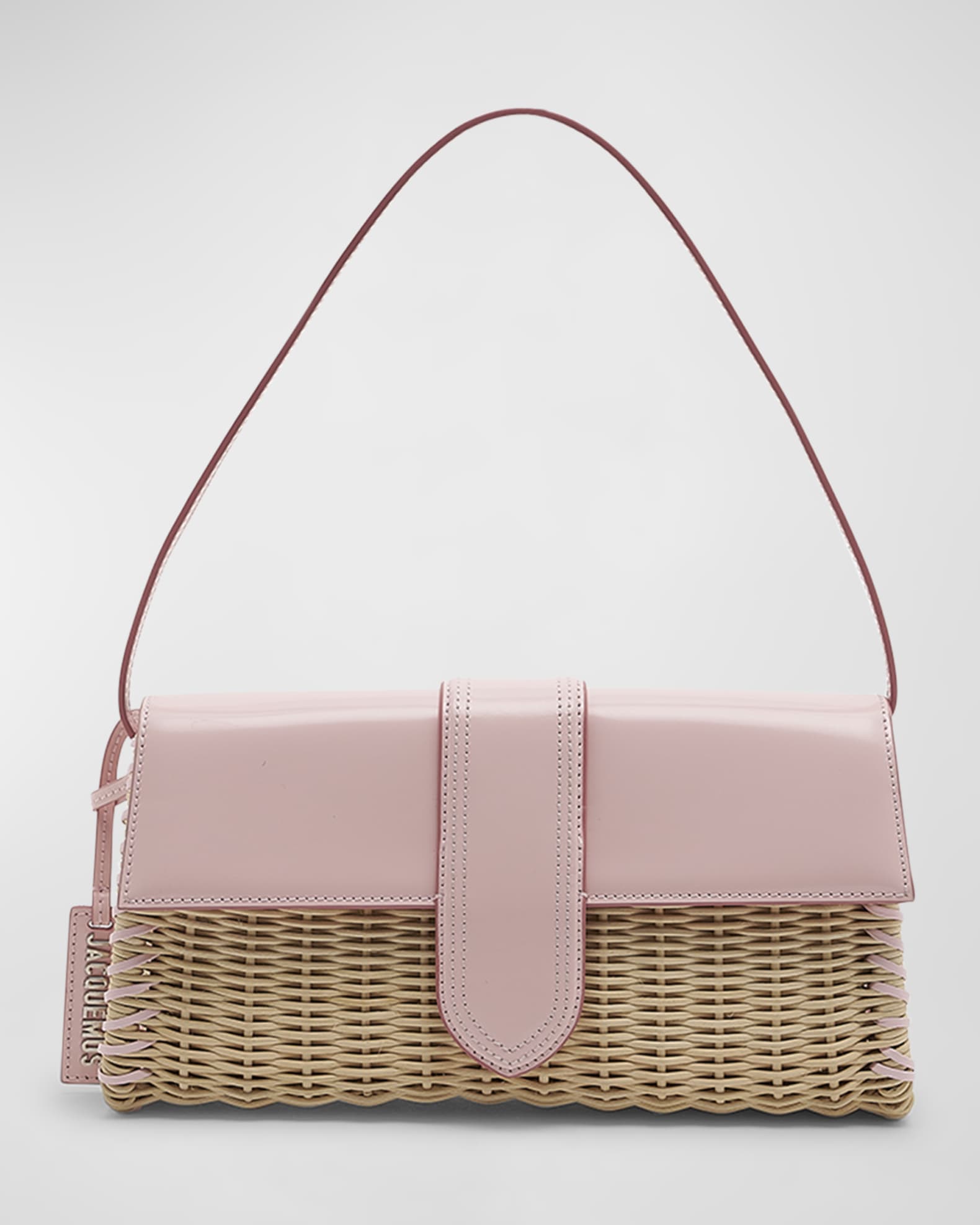 Jacquemus Le Bambino Long Osier Woven Shoulder Bag Neiman Marcus