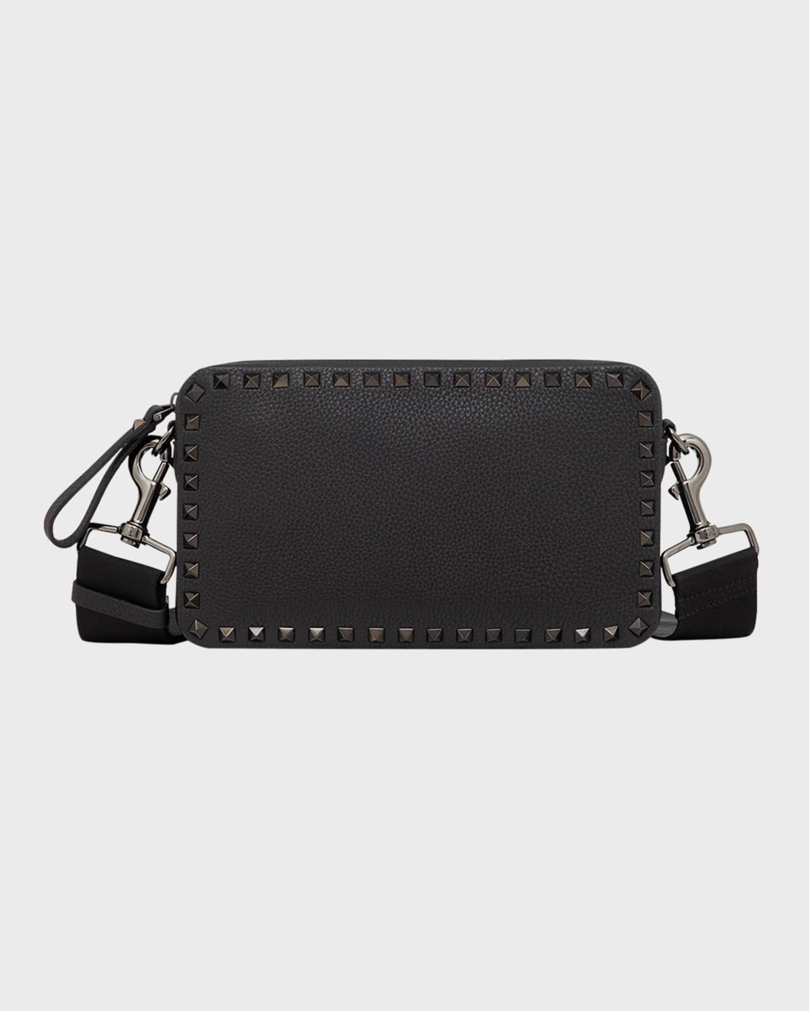 Rockstud leather crossbody bag outlet