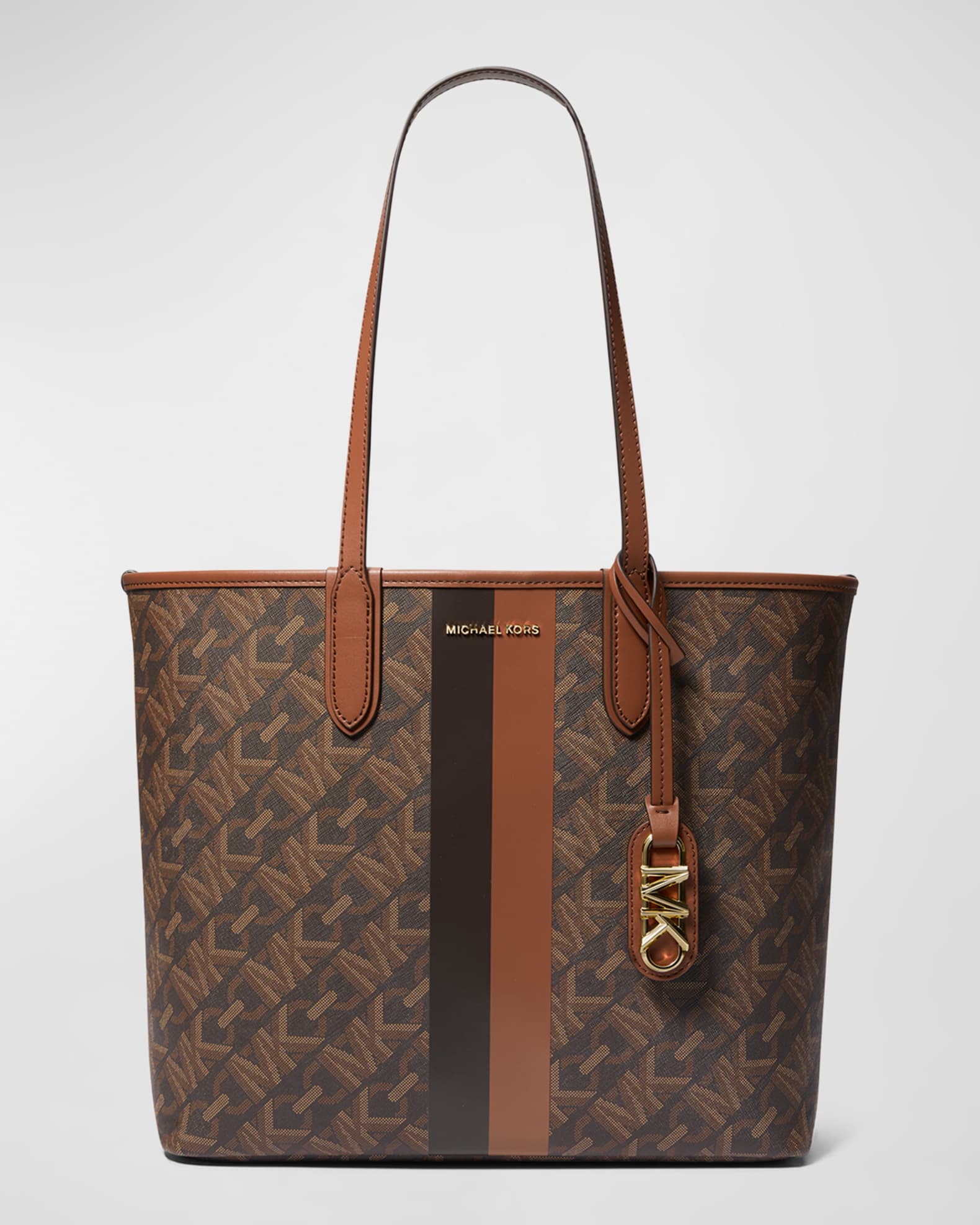 MICHAEL Michael Kors Large East West Chain Link Monogram Open Tote