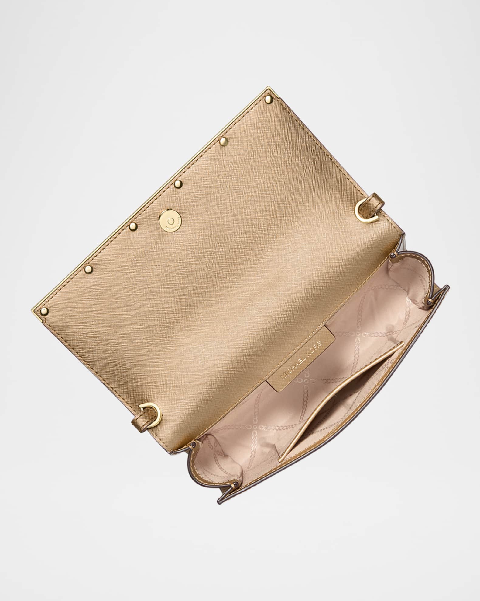 Large East West Leather Clutch Bag Neiman Marcus