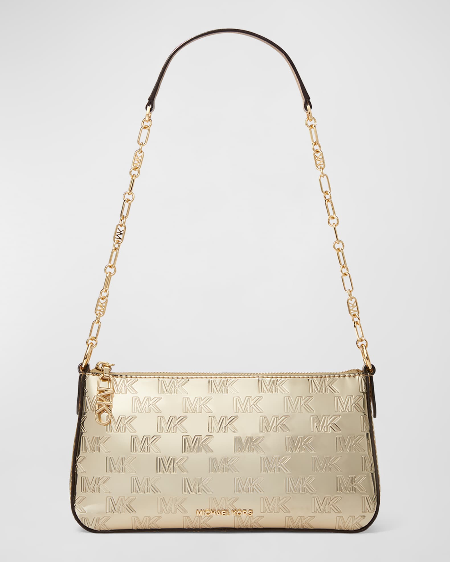 MICHAEL Michael Kors Medium Monogram Chain Pouchette Shoulder Bag