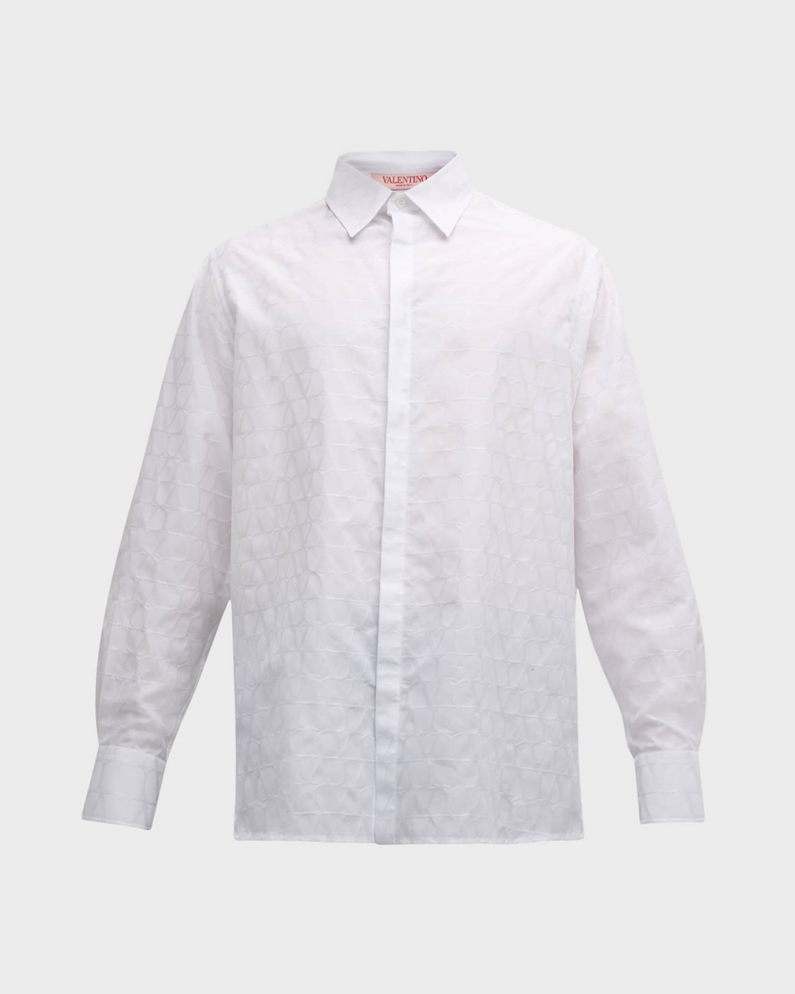 Valentino Garavani Men s Toile Iconographe Dress Shirt Neiman Marcus