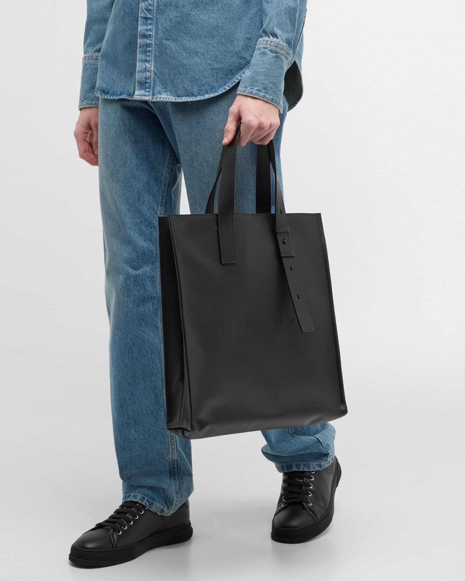 Ferragamo Men Leather Business Bag