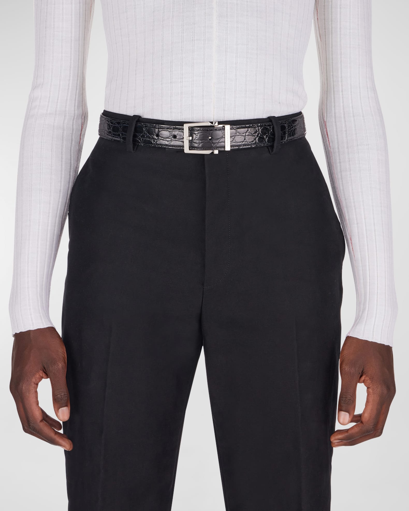 ferragamo crocodile belt